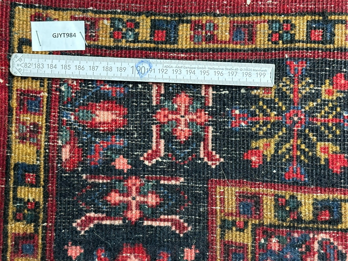 Orientteppich handgeknüpft Täbriz Läufer 340x110 cm