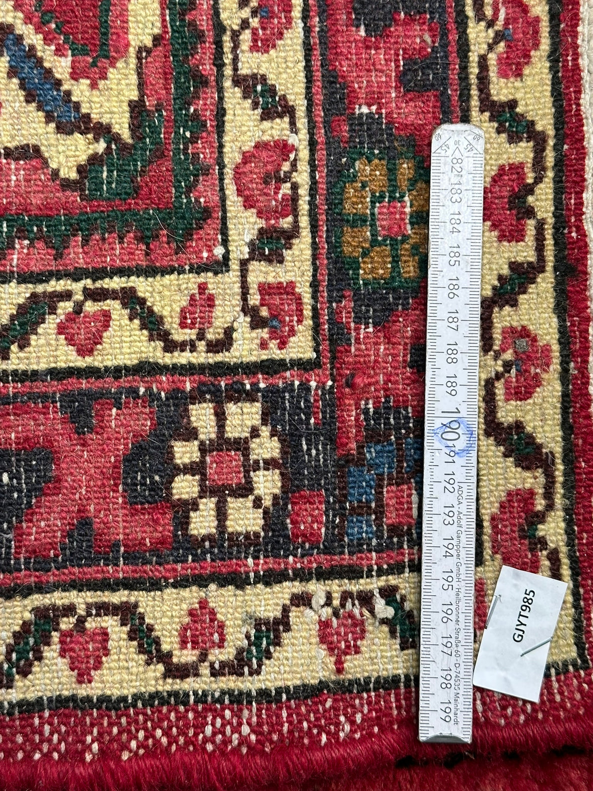 Orientteppich handgeknüpft Hamadan Läufer 395x75 cm