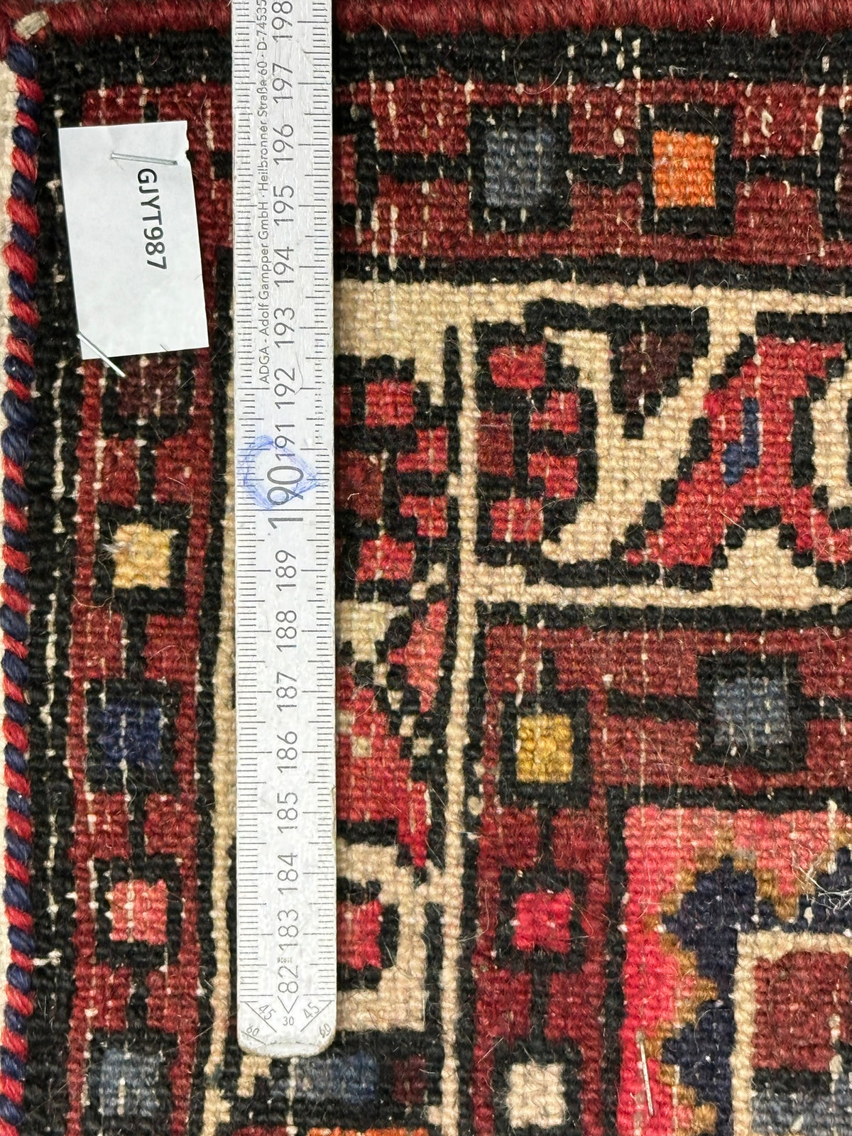 Orientteppich handgeknüpft Hamadan Läufer 400x85 cm