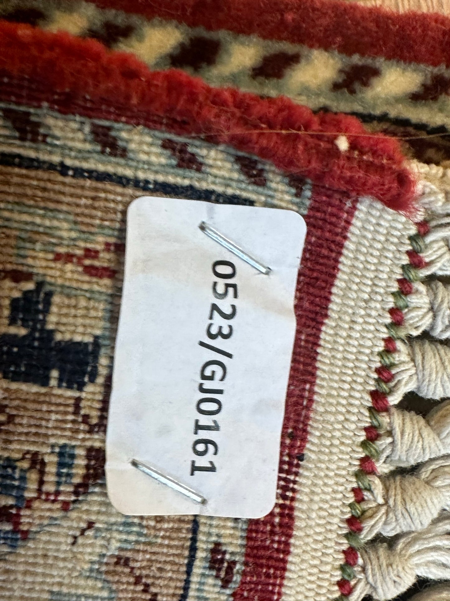 Handgeknüpfter Perser Orientteppich Nain Tudesch Antik 1920 Korkwolle 170x110cm