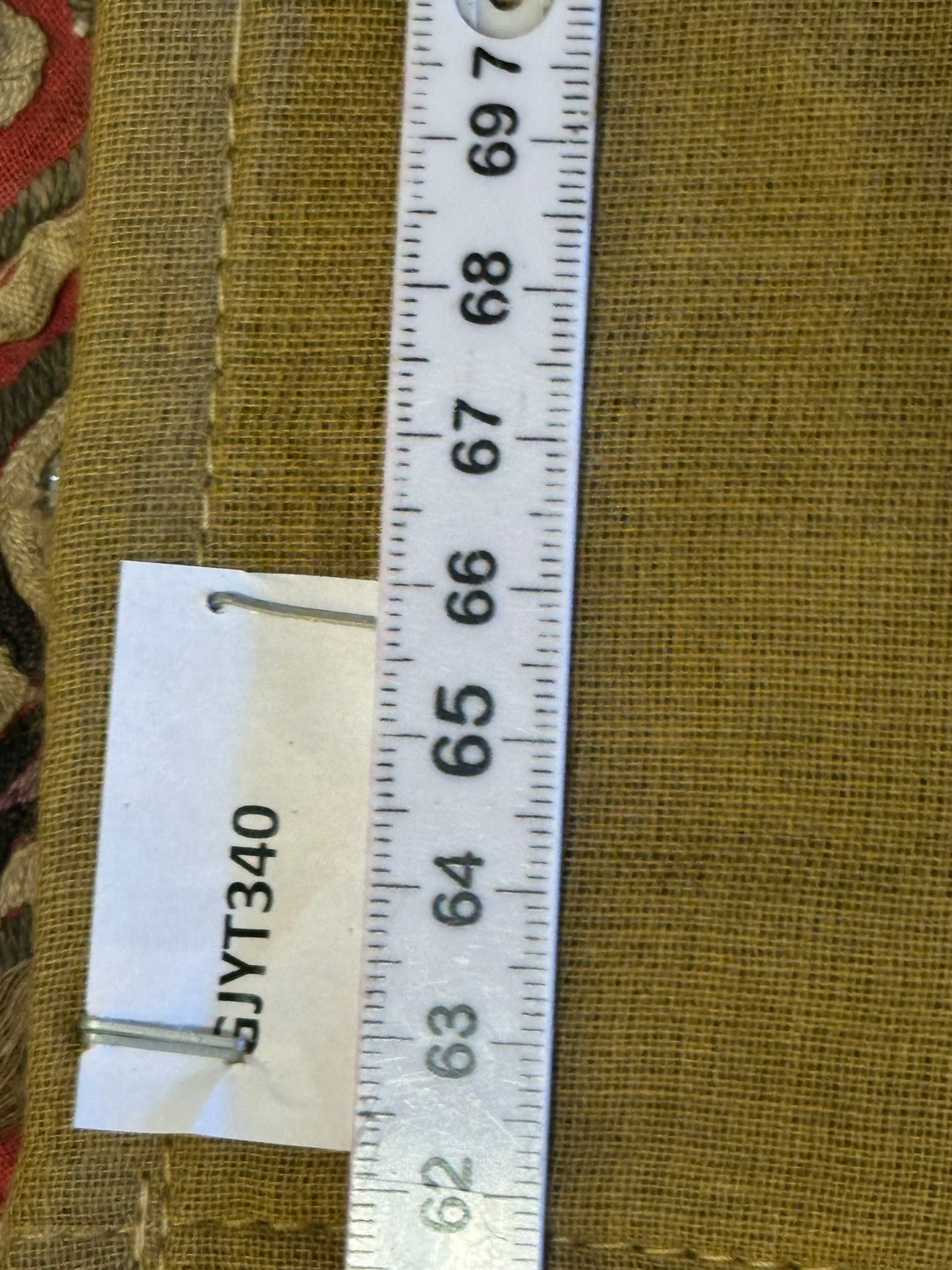 Antik Orientteppich handgeknüpft Turkmen Kelim Textil 40x40 cm