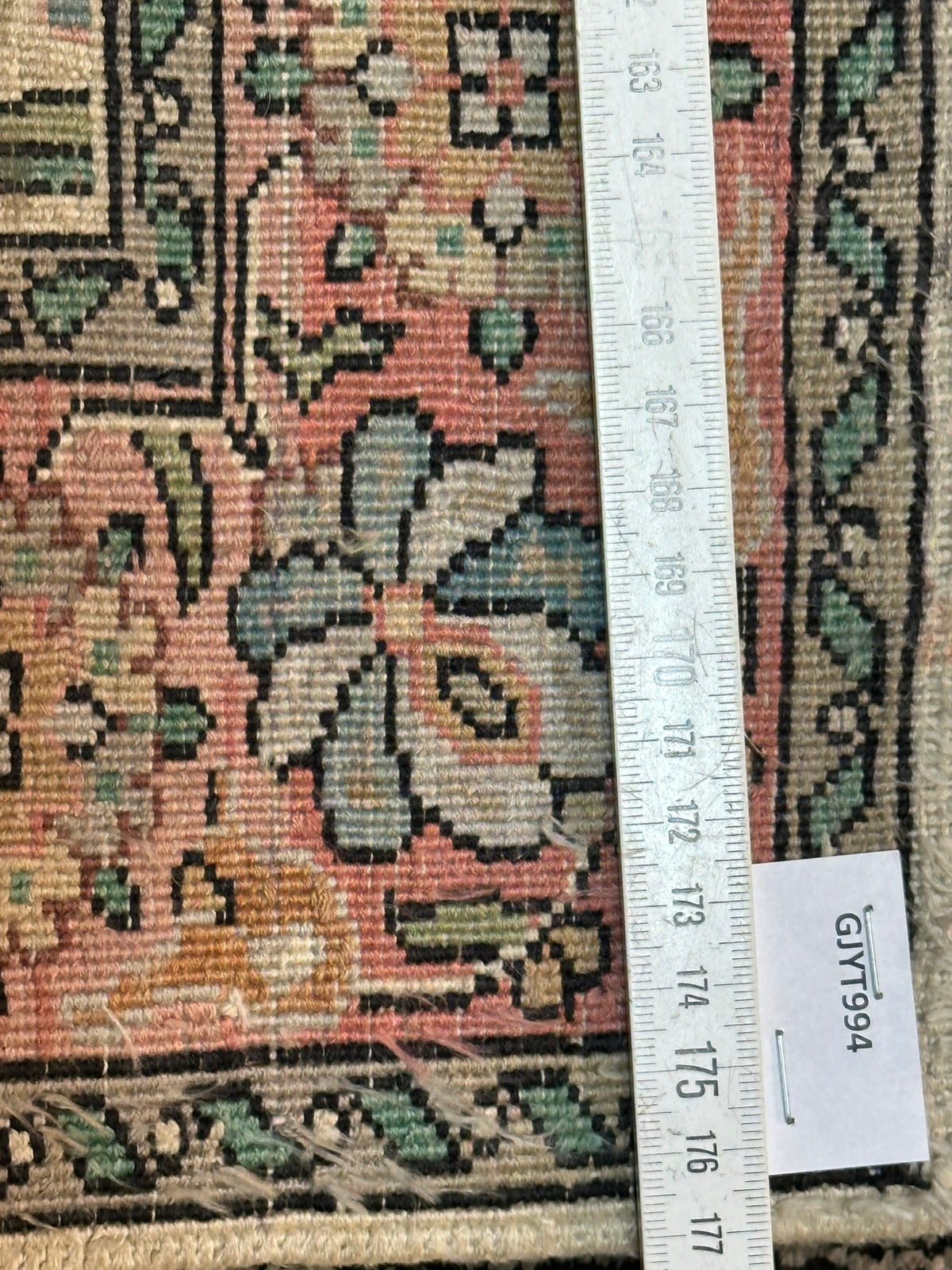Orientteppich handgeknüpft Kaschmir Seide 95x65 cm