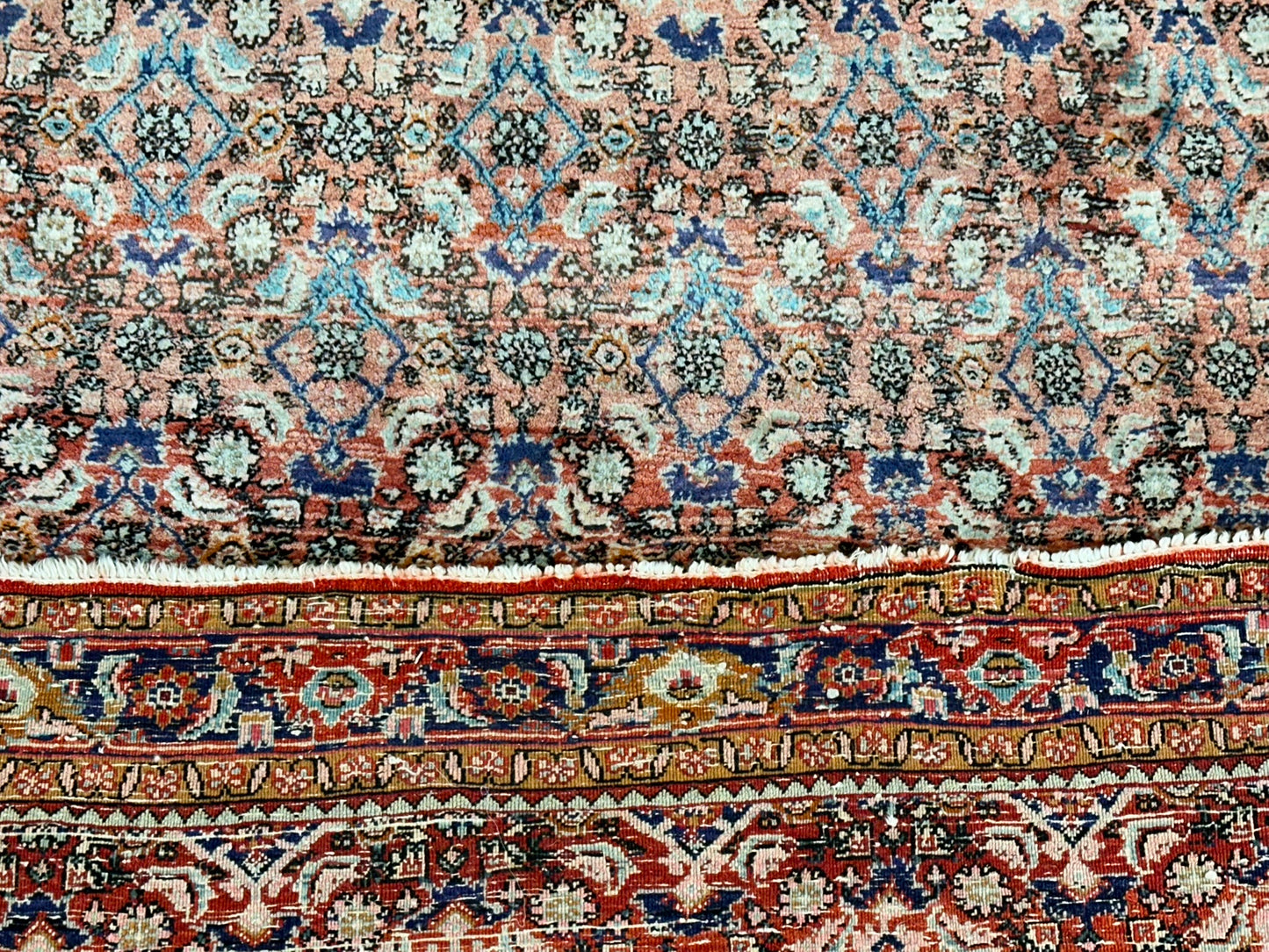 Orientteppich handgeknüpft Bidjar 167x123 cm wolle