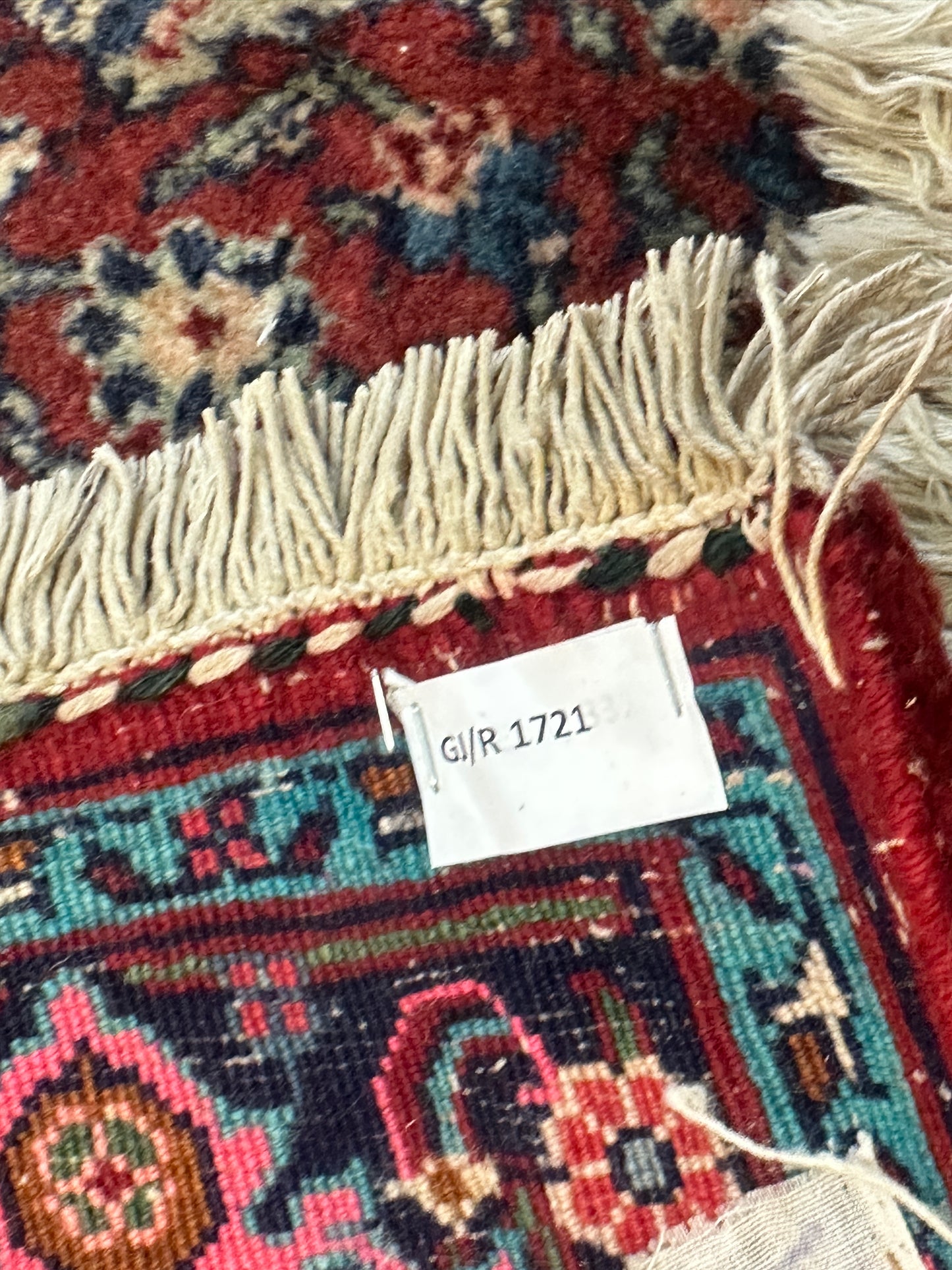 Handgeknüpfter Perser Orientteppich Bidjar Medaillon Schurwolle 155x105cm