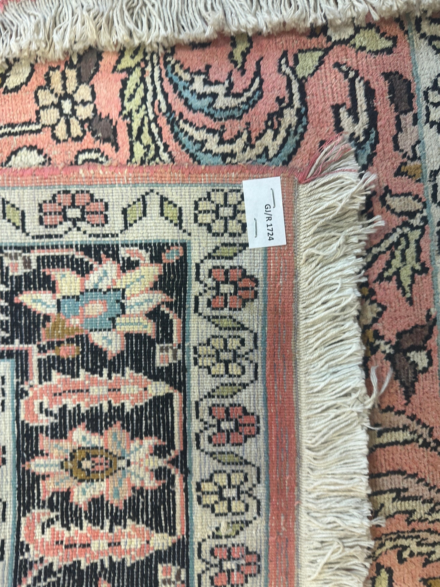 Handgeknüpfter Orientteppich Kaschmir Ghom Seidenteppich 160x95cm