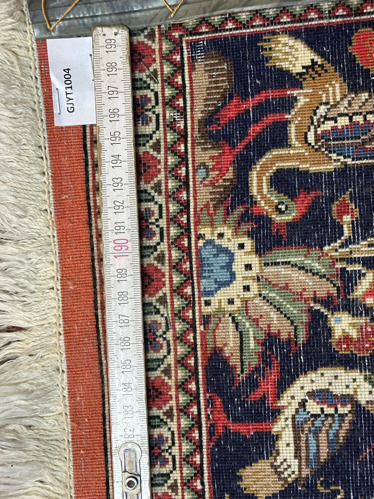 Orientteppich handgeknüpft Ghom Motiv 170x110 cm