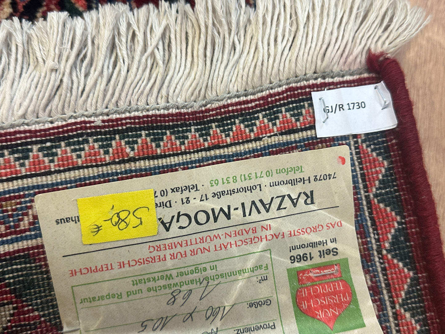 Handgeknüpfter Perser Orientteppich Afschari Schurwolle 155x105cm