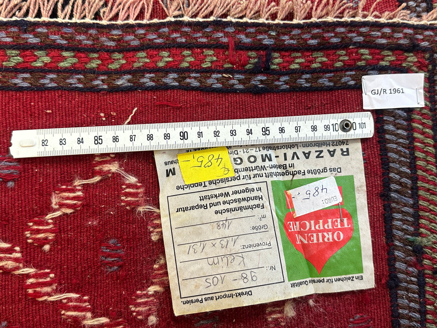 Handgeknüpfter Perser Kelim Orientteppich -120x180 cm