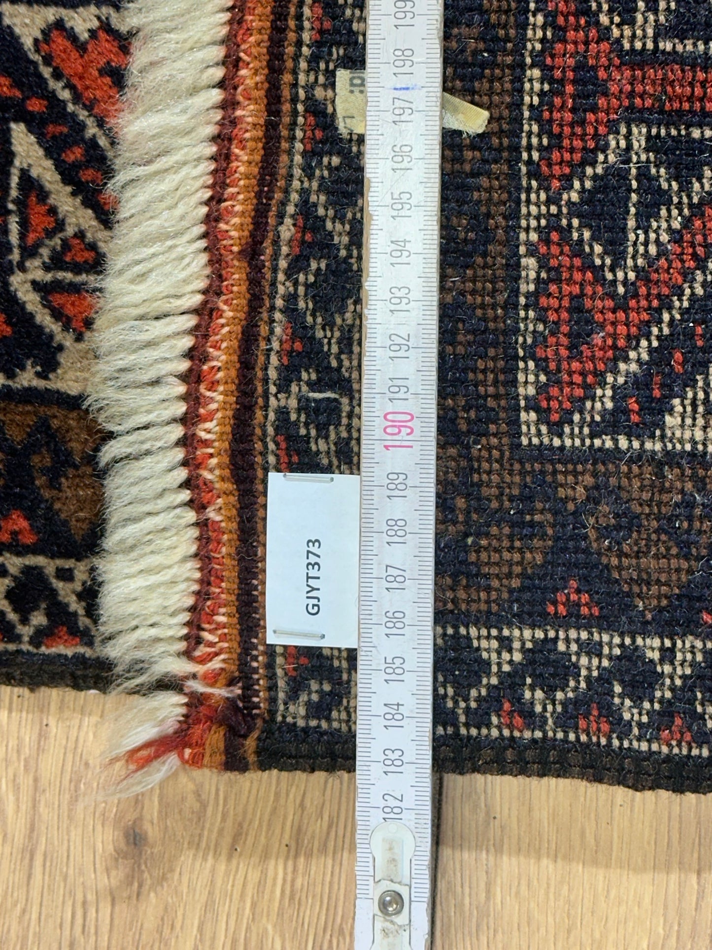 Antik Orientteppich handgeknüpft Belutsch Buchara NAturfarben 155x80 cm