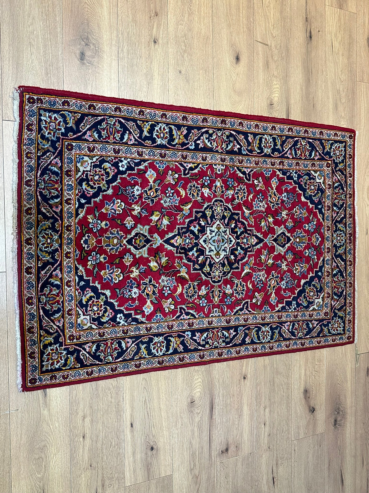 Orientteppich handgeknüpft Keschan 153x100 cm