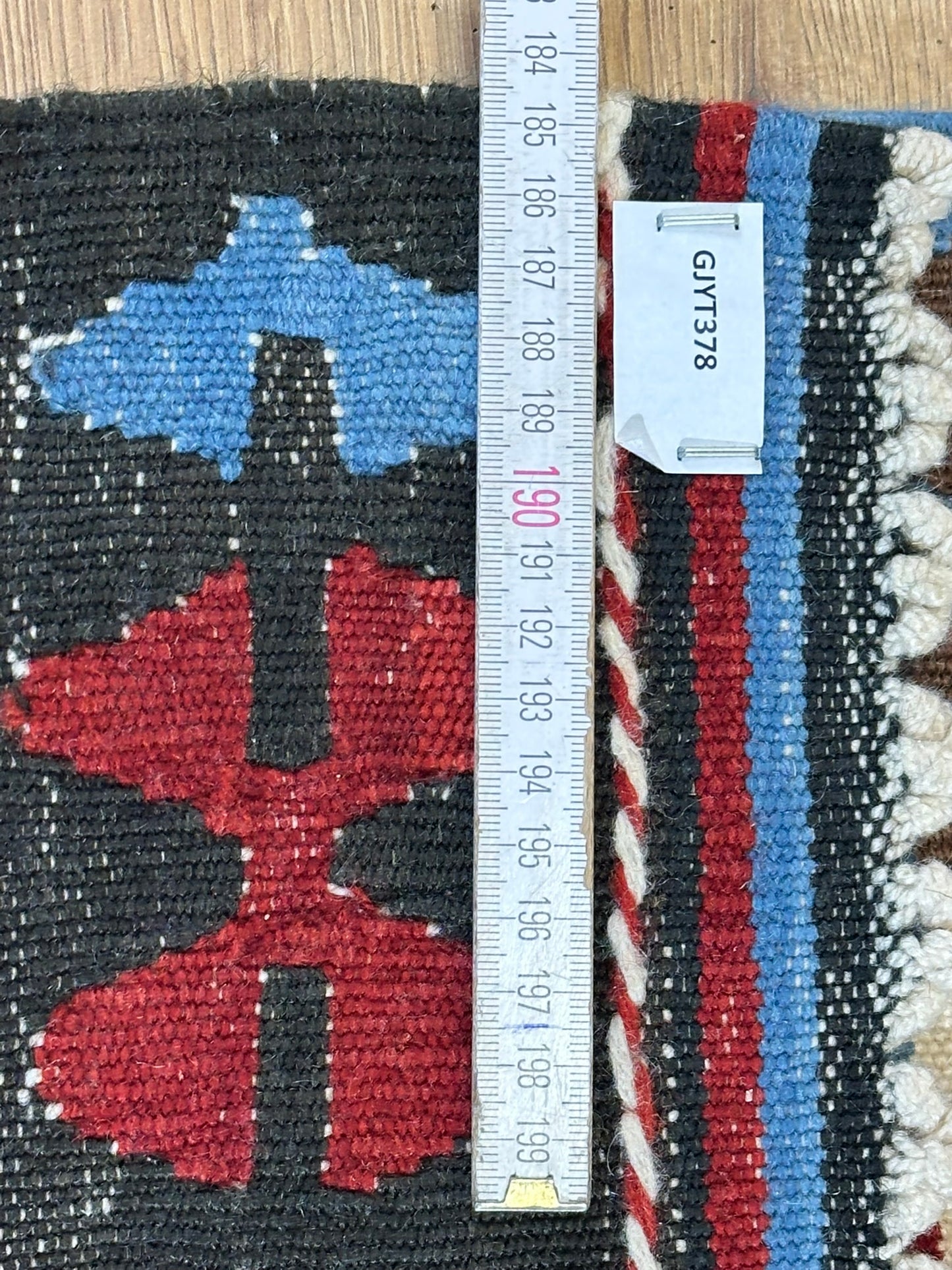 Orientteppich handgeknüpft Kelim 187x100 cm