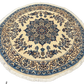 Handgeknüpfter Perser Teppich Nain mit Seide - Durchmesser 195cm