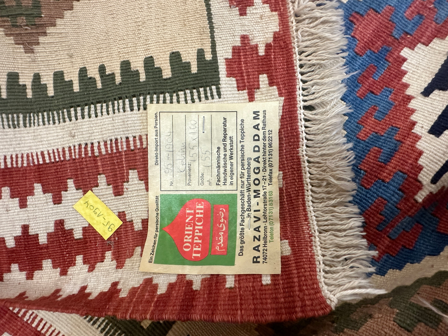 Handgeknüpfter Perser Orientteppich "Kelim" 150x100 cm