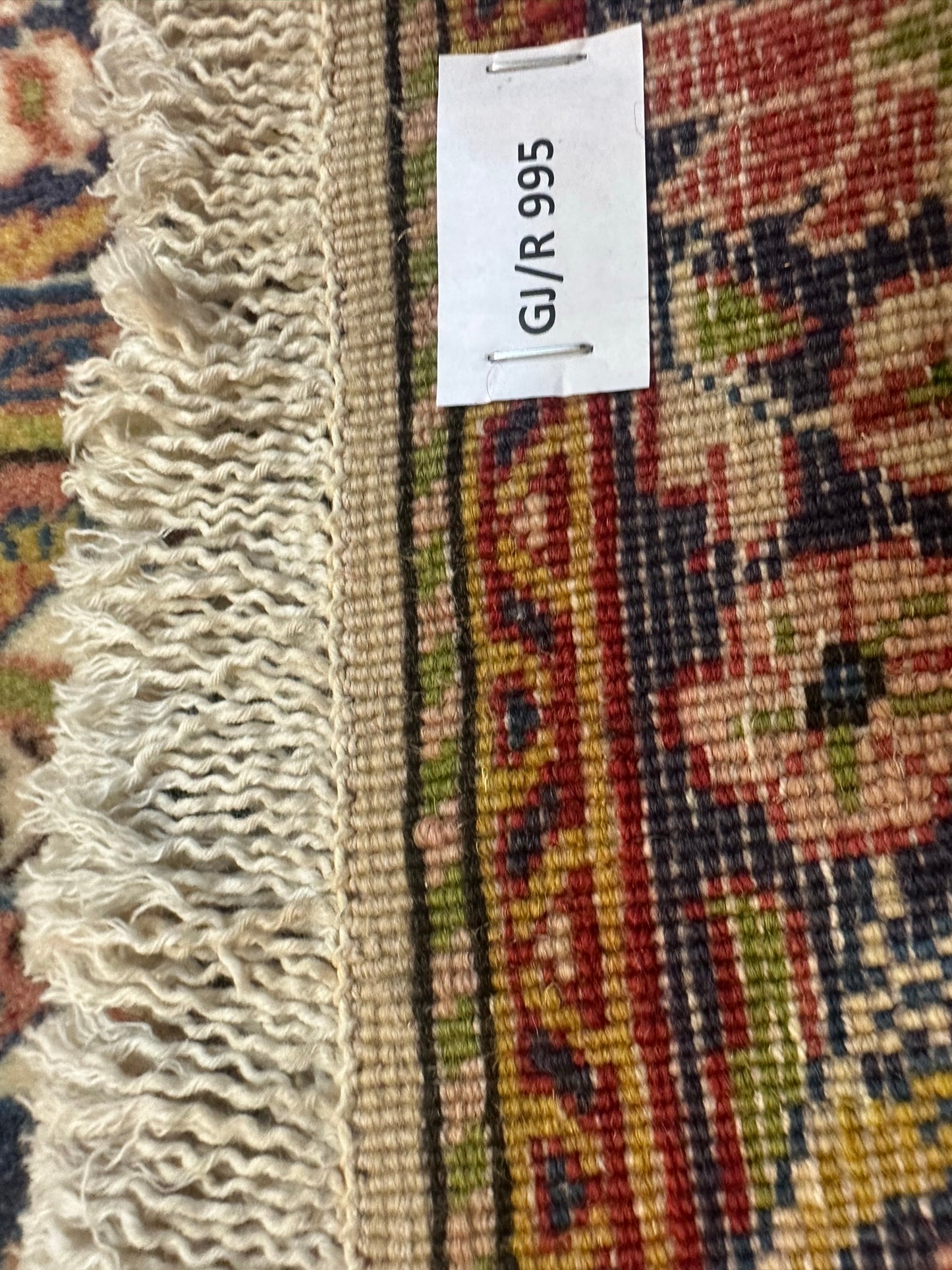 Handgeknüpfter Perser Orientteppich Sarough aus Schurwolle 100x70cm