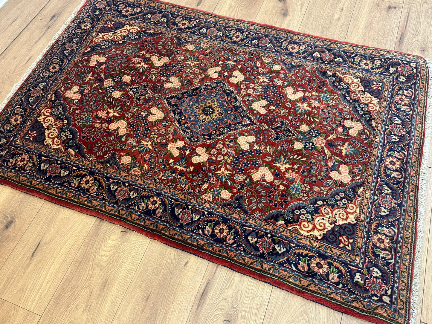 Handgeknüpfter Perser Orientteppich "Malayer Sarough" 150x105 cm