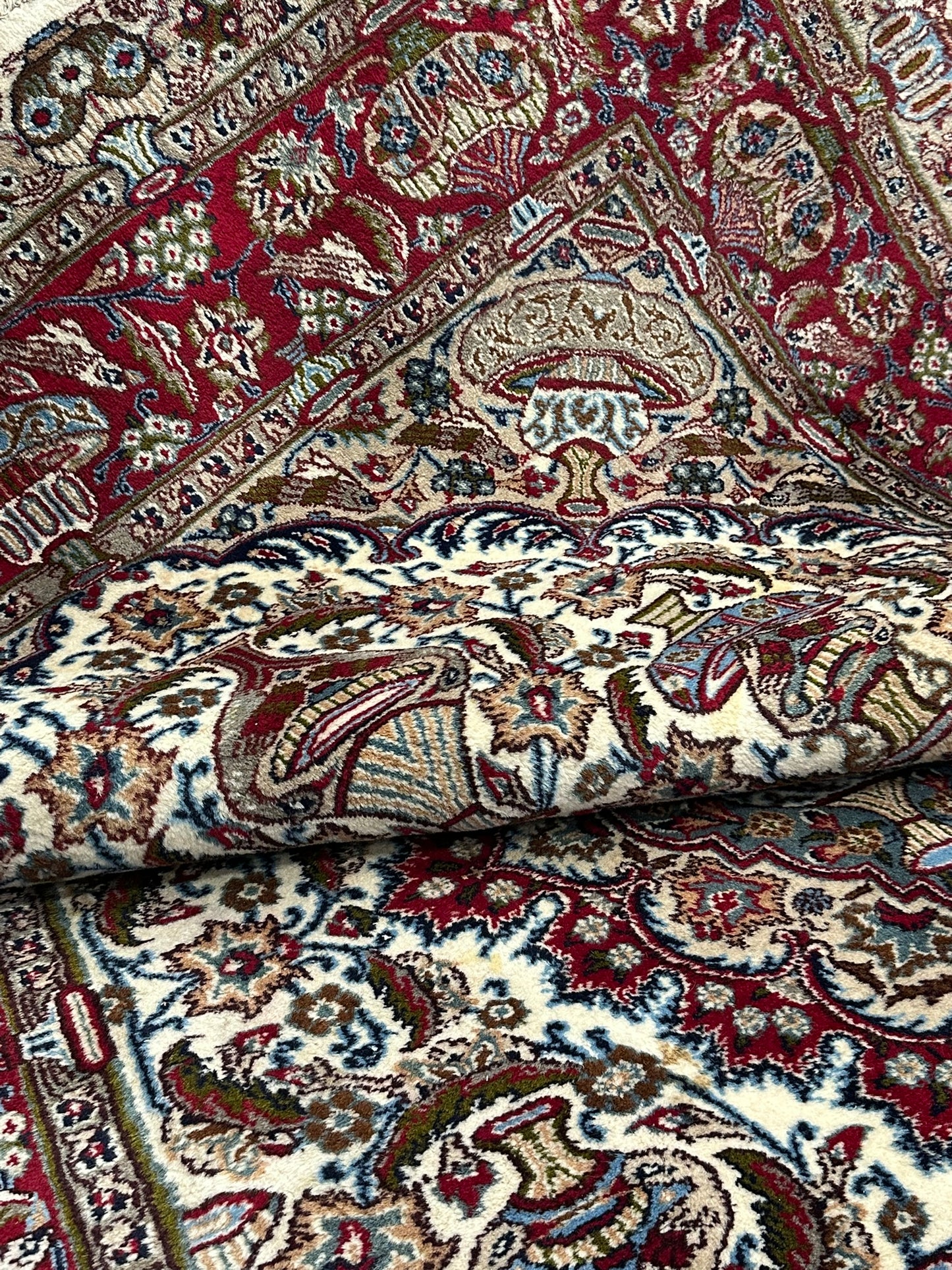 Orientteppich handgeknüpft Bilder vasen Kaschmar 290x200 cm