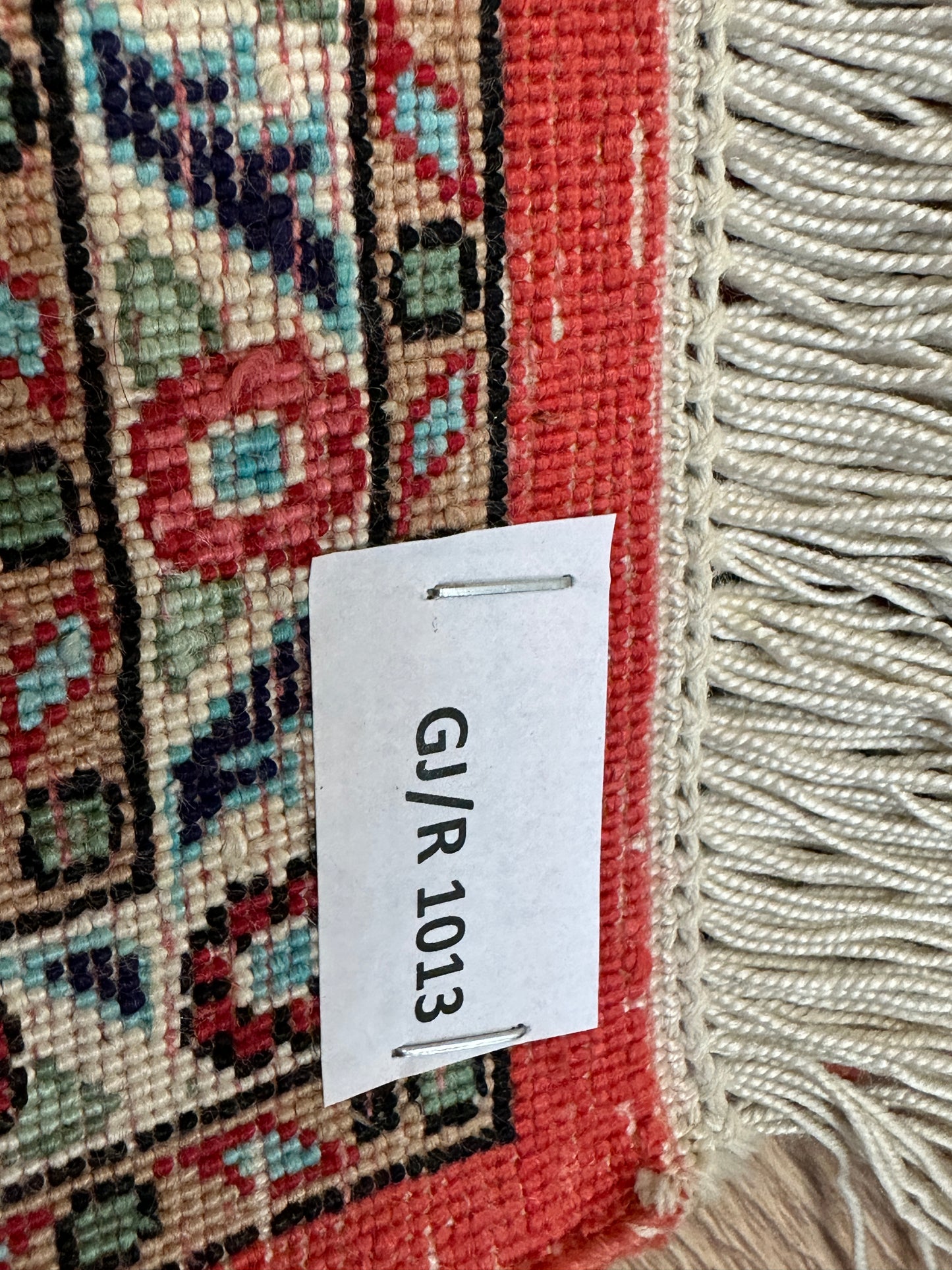 Handgeknüpfter Perserteppich Ghom Seidenteppich 80x55cm