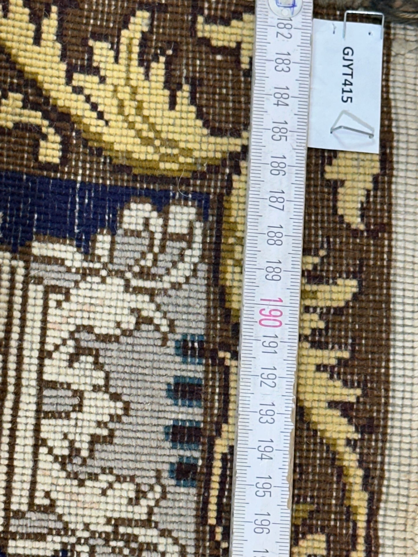 Orientteppich handgeknüpft Täbriz Lebensbaum 83x56 cm