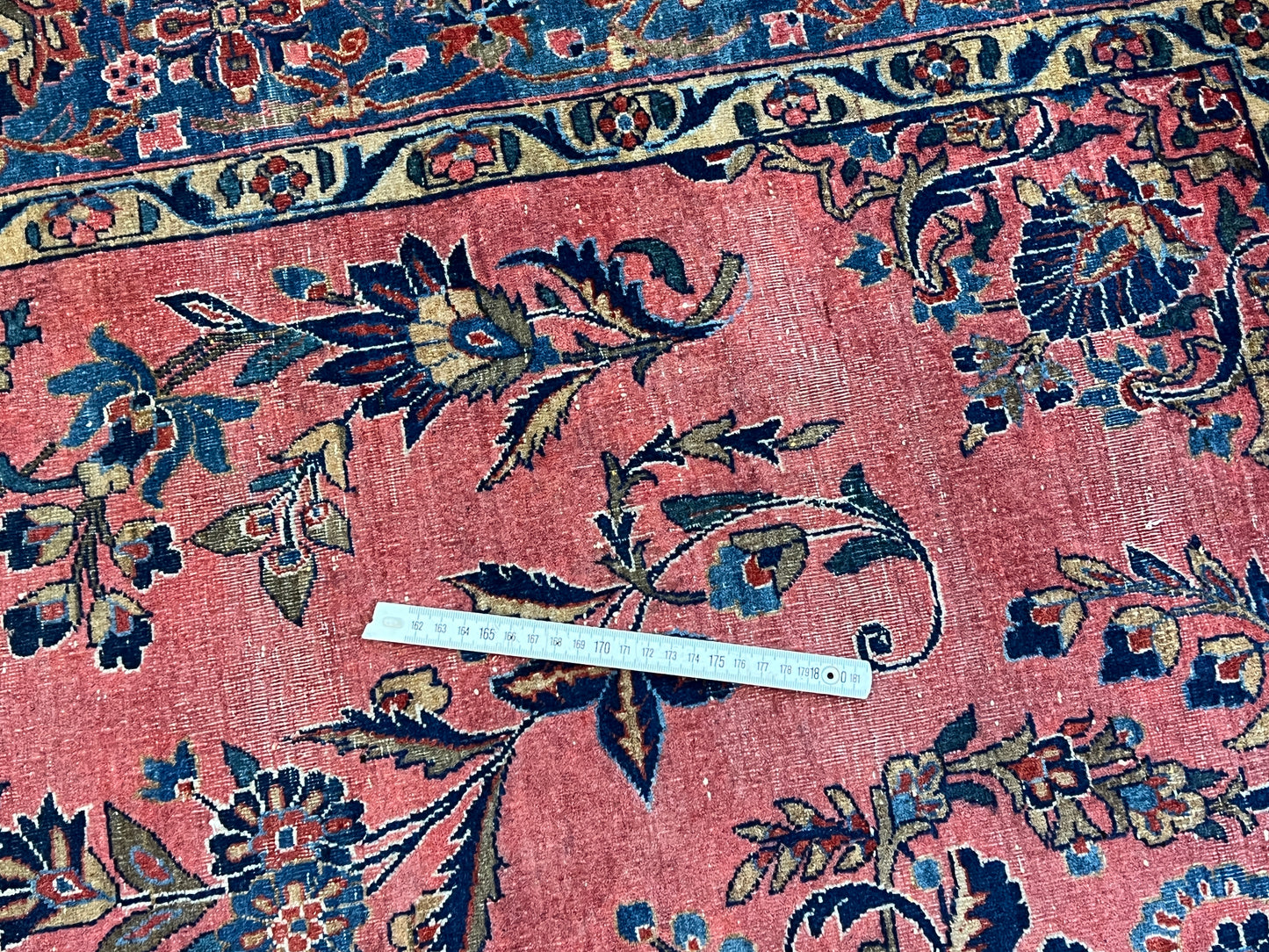 Handgeknüpfter Perser Orientteppich - Antiker US Sarough 200x128 cm