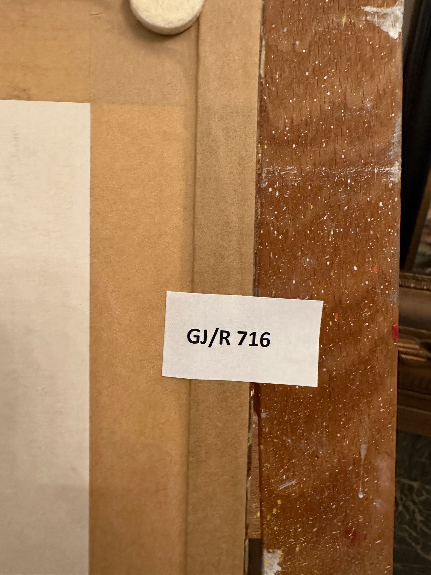 Dekorative Grafik hinter Glas, Sommerlicher Blick aus dem Apartment