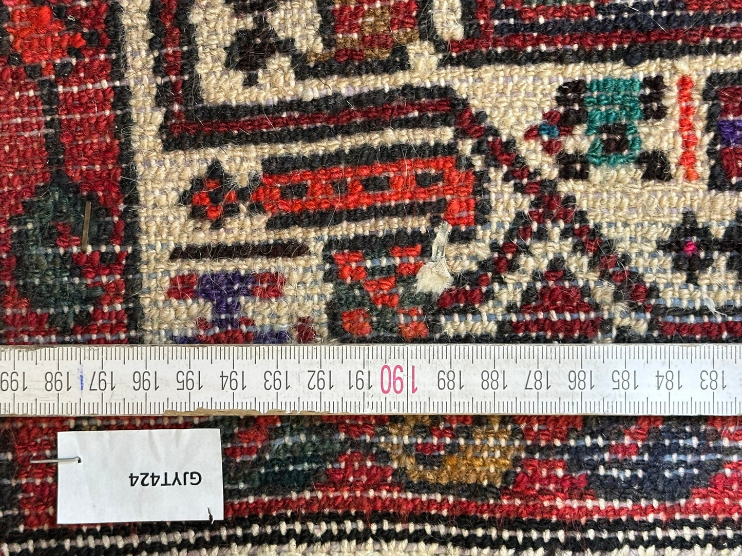 Orientteppich handgeknüpft Senneh Bidjar 282x75 cm