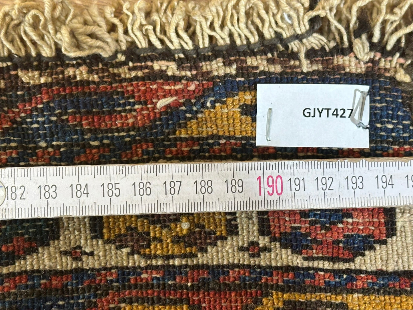 Orientteppich handgeknüpft Sumak Kazak 57x34 cm