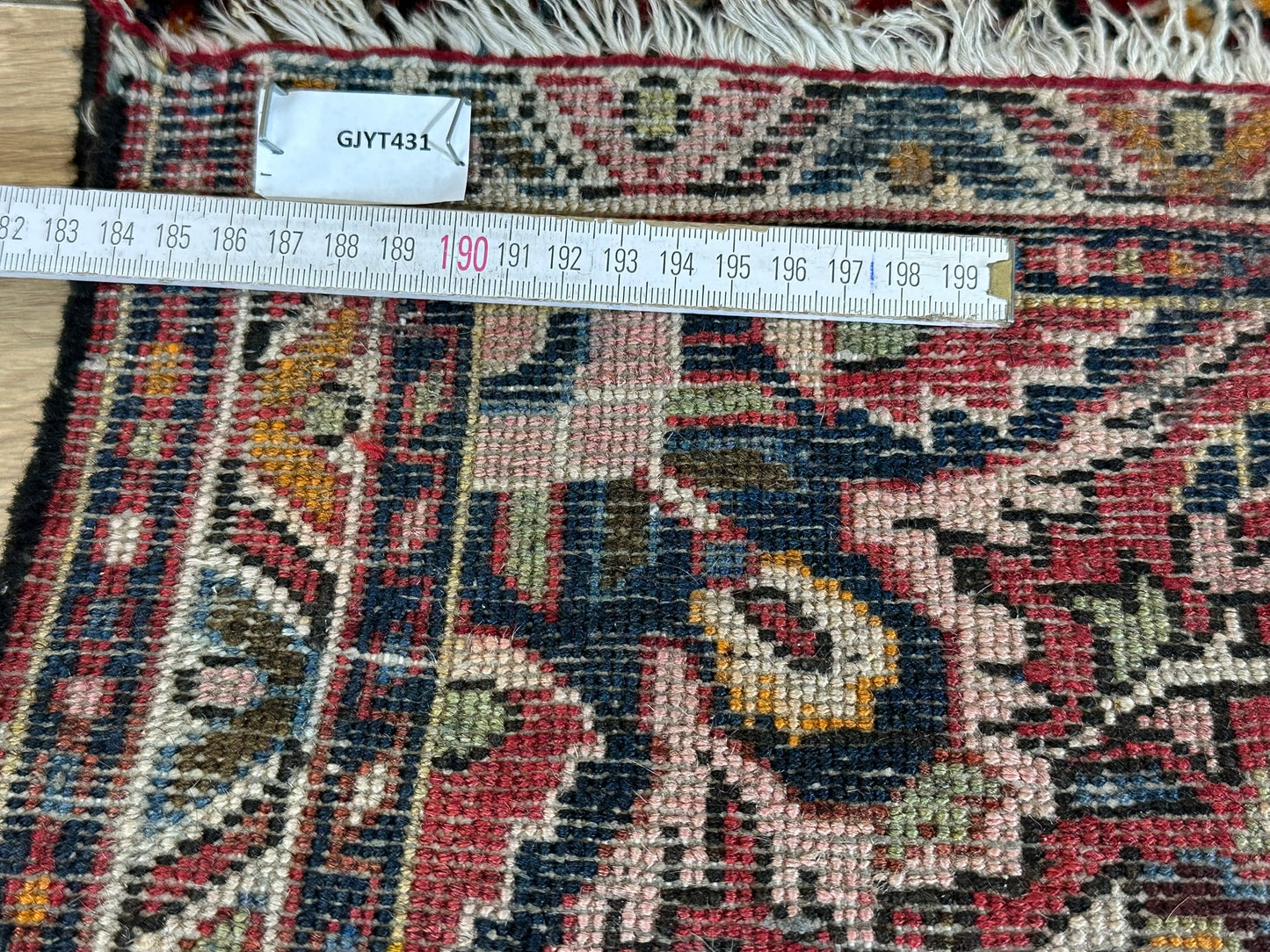 Orientteppich handgeknüpft Sarough 77x60 cm