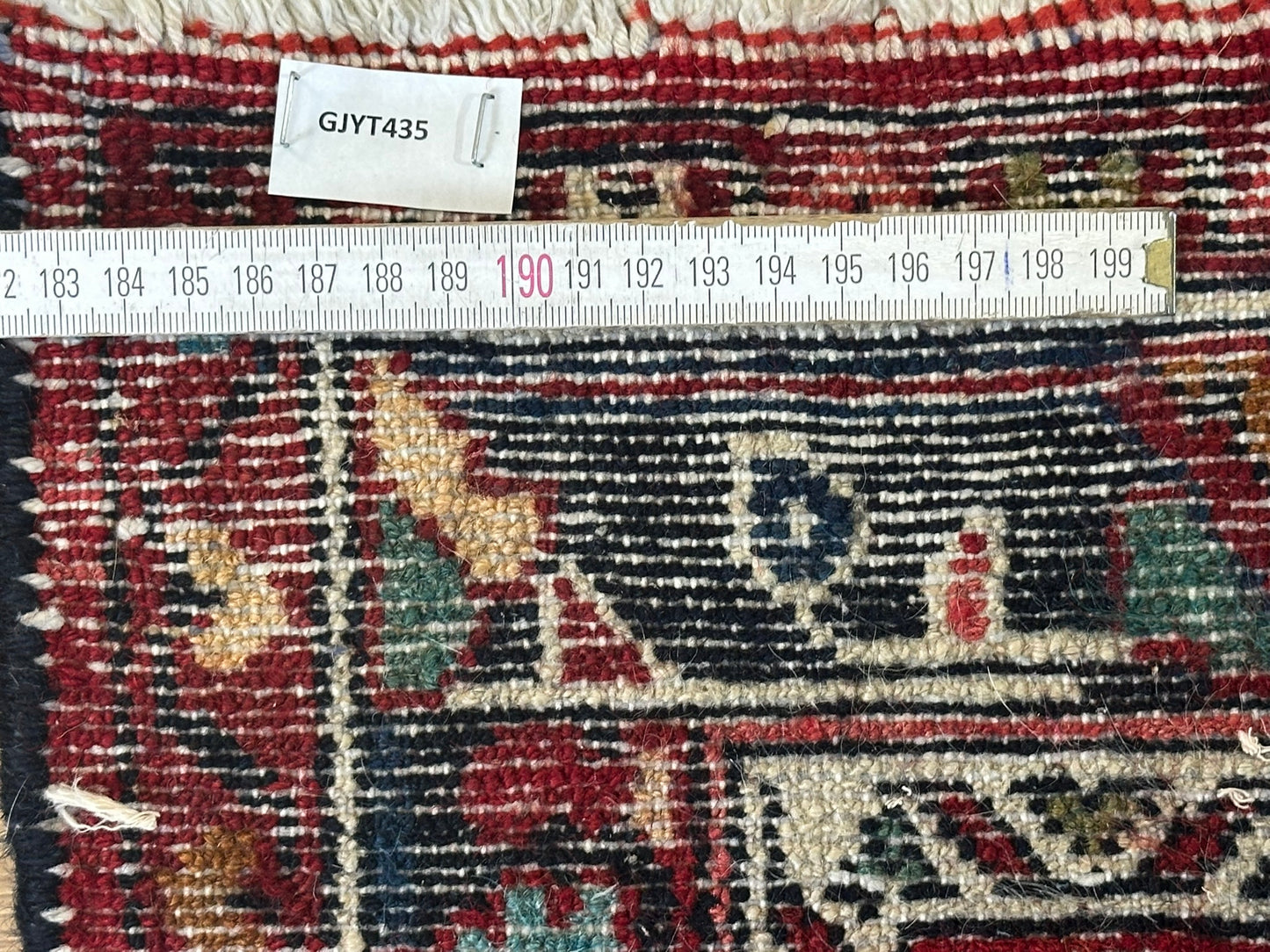 Orientteppich handgeknüpft Sarough Läufer 215 x 85 cm