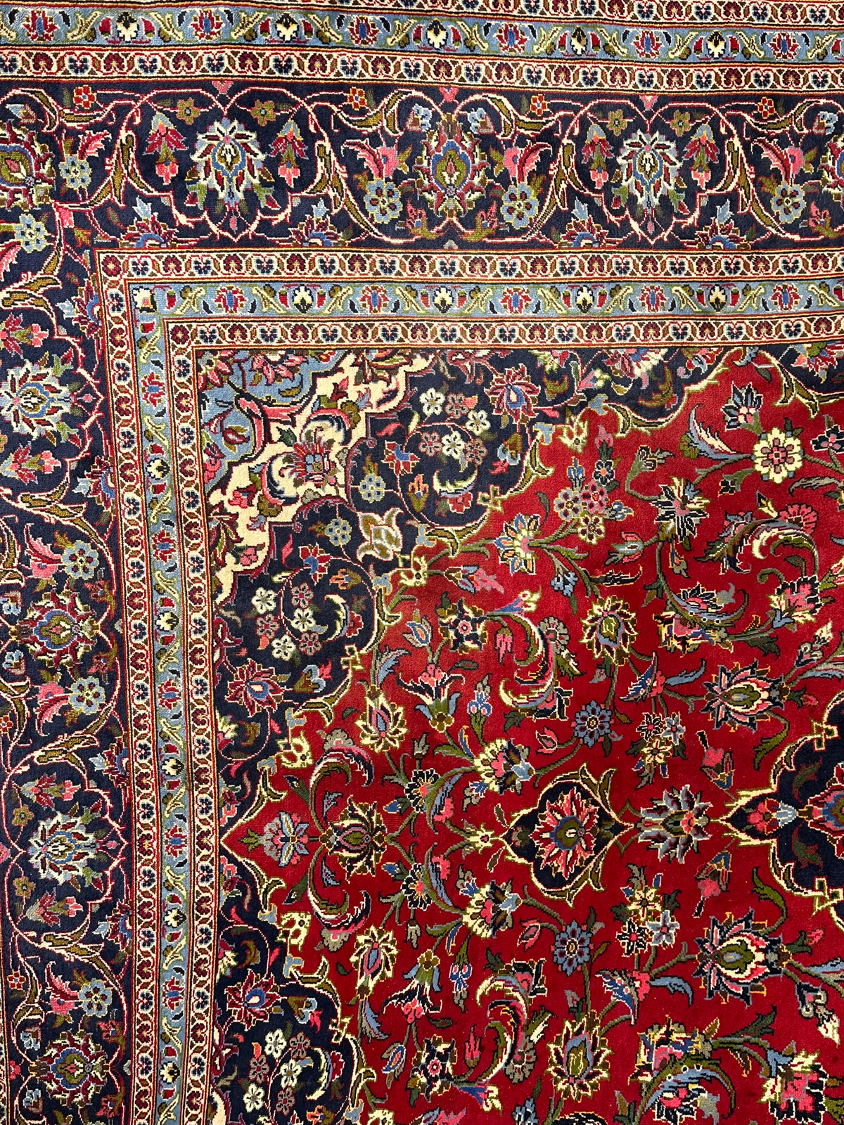 Orientteppich handgeknüpft Keschan 337x245 cm