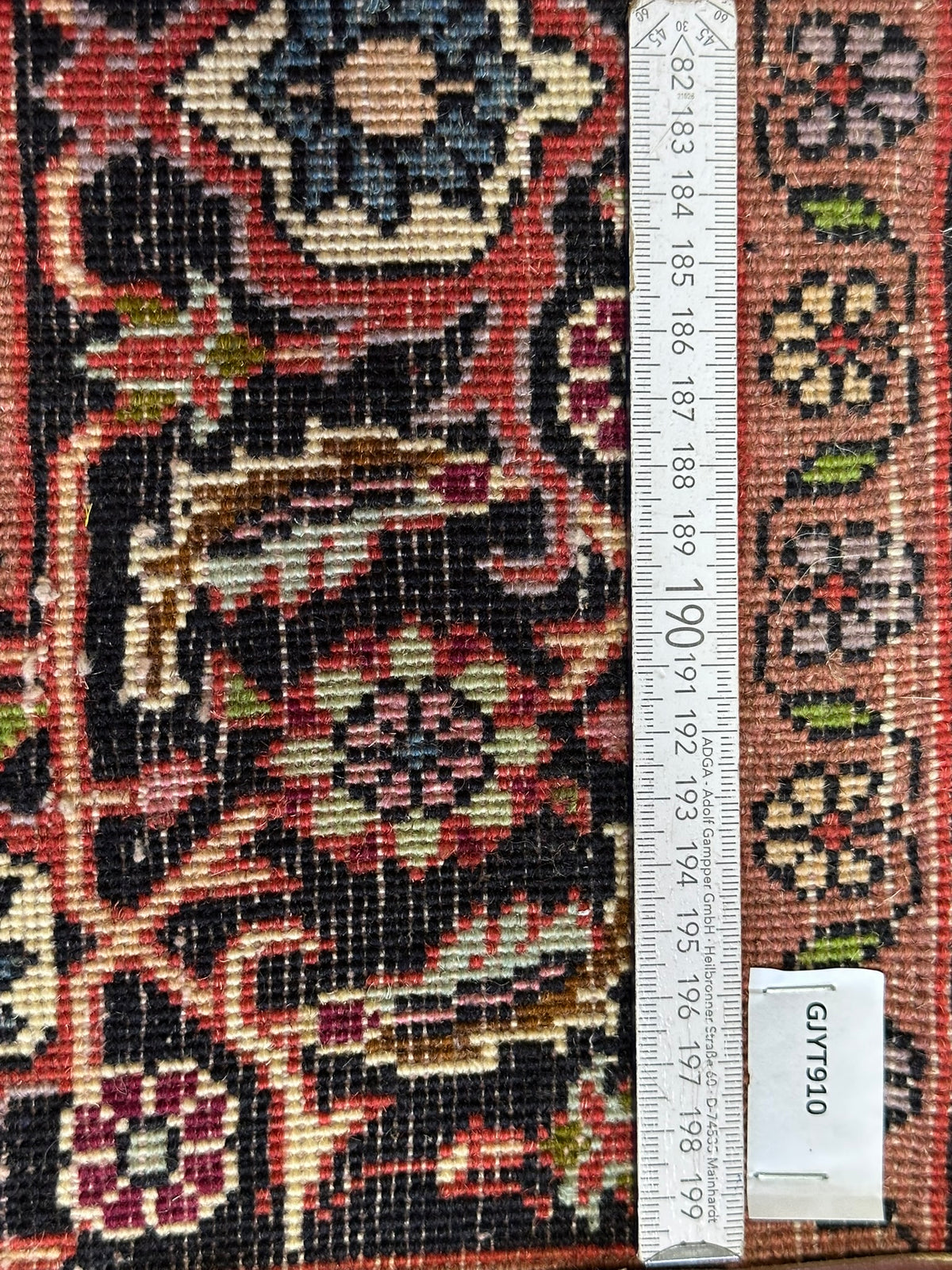 Orientteppich handgeknüpft Bidjar Korkwolle 290x80 cm