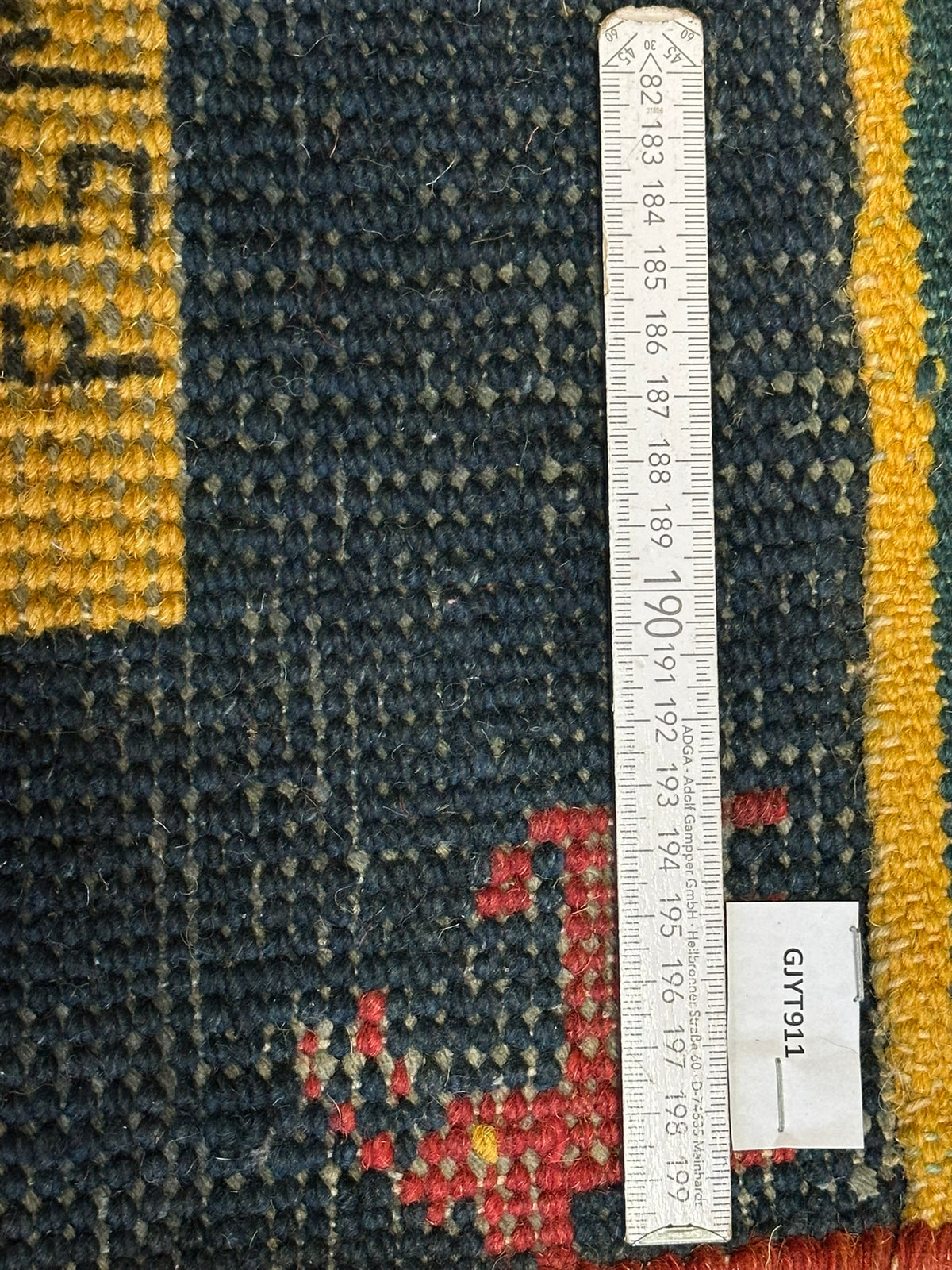 Orientteppich handgeknüpft Indian Gabbeh Top 125x60 cm