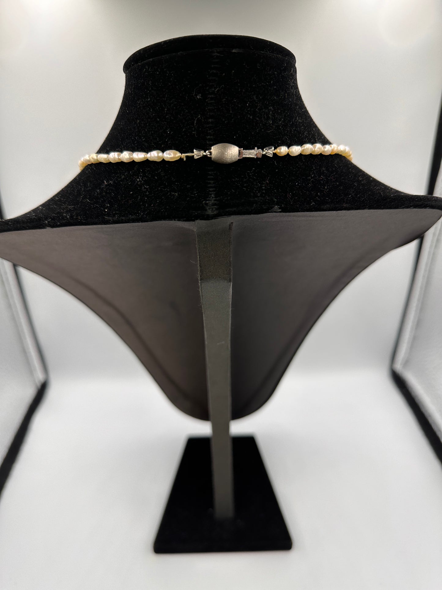 Reisperlenkette mit 925 Silber Verschluss