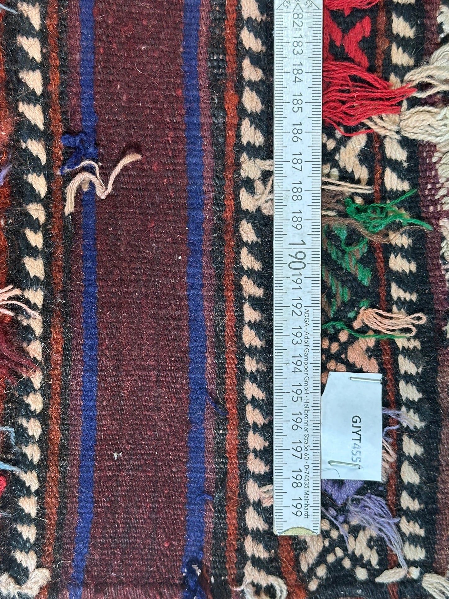 Antik Orientteppich handgeknüpft Kelim Kazak Naturfarben 145x105 cm