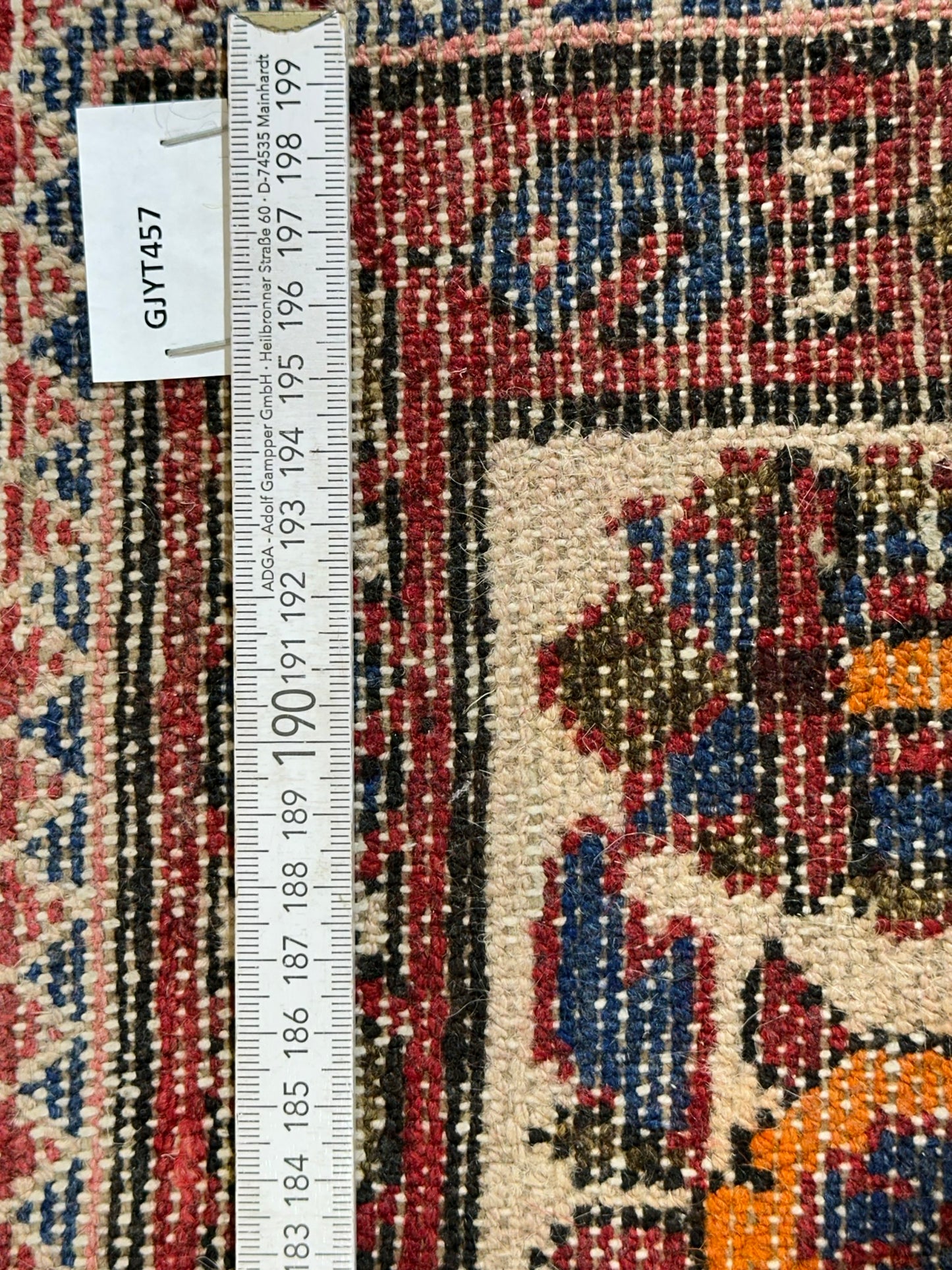 Orientteppich handgeknüpft Hamadan Läufer naturfarben 332x138 cm