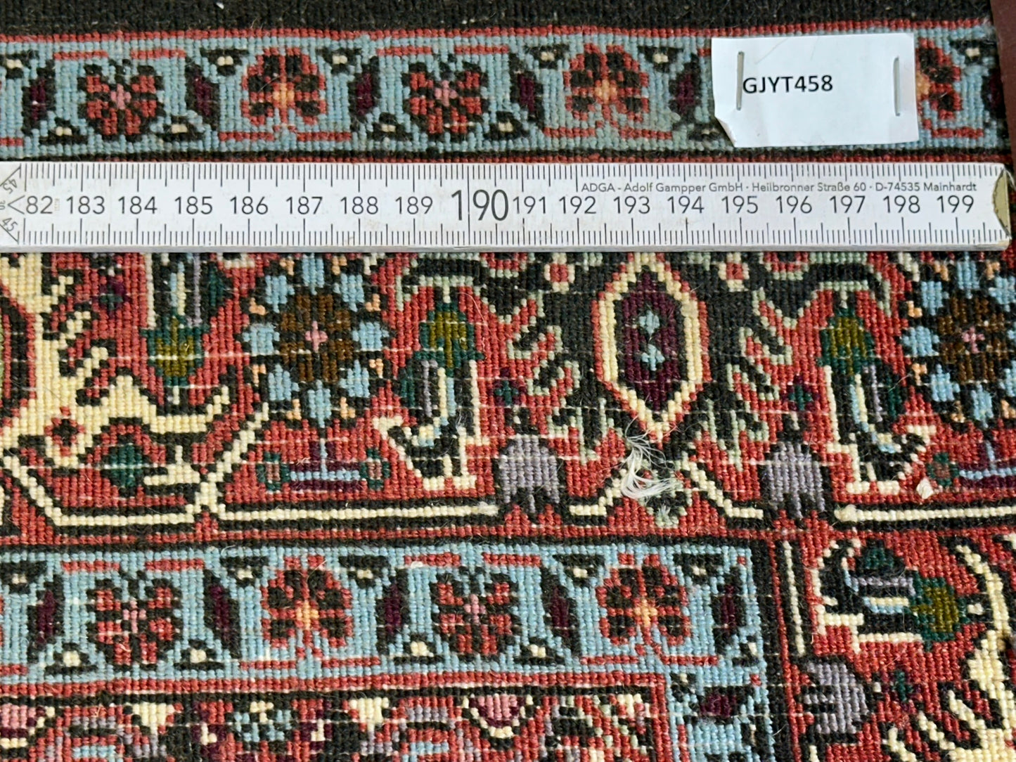 Orientteppich handgeknüpft Bidjar Läufer 136x70 cm