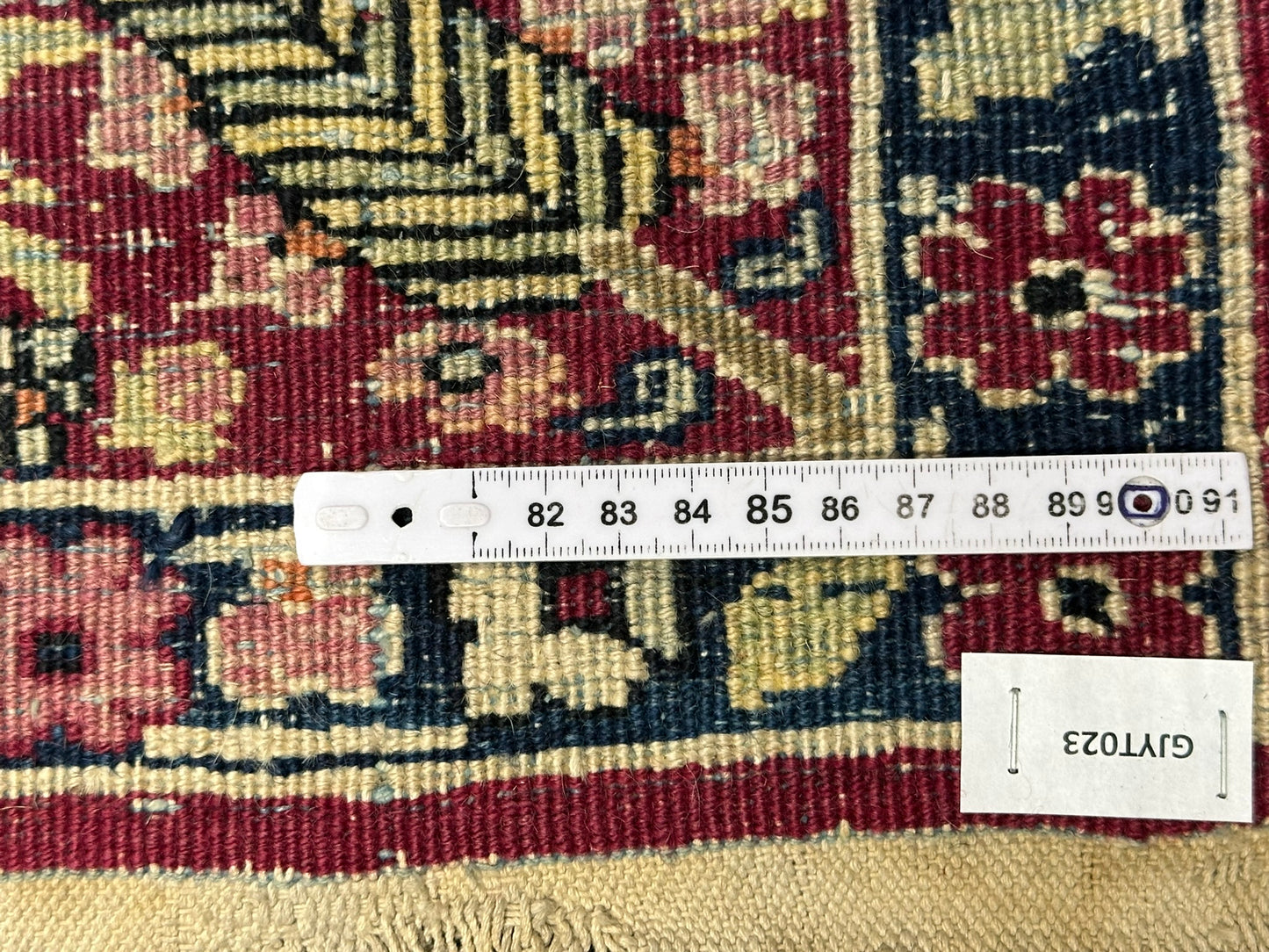 Handgeknüpfter Perser Teppich – Kirman Lavar Design aus Korkwolle