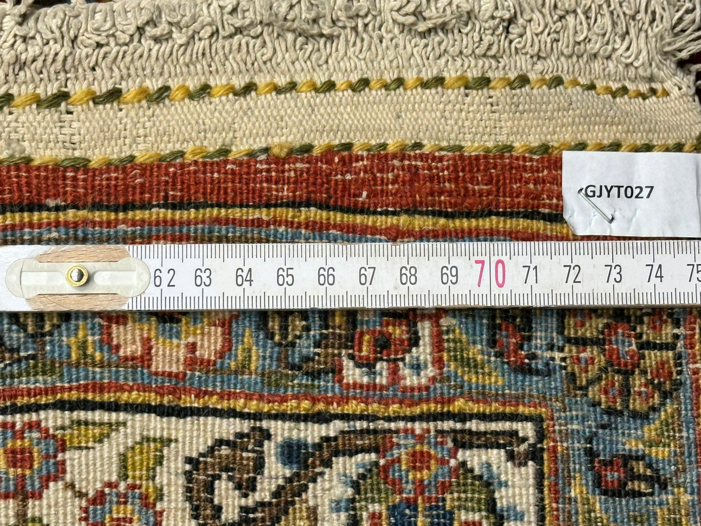 Handgeknüpfter Perser Teppich – Ghom Boteh Design Korkwolle 210x140cm