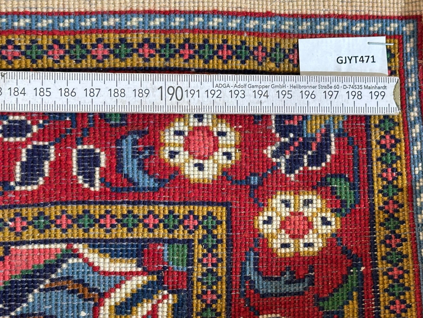 Orientteppich handgeknüpft Sarough 118x64 cm