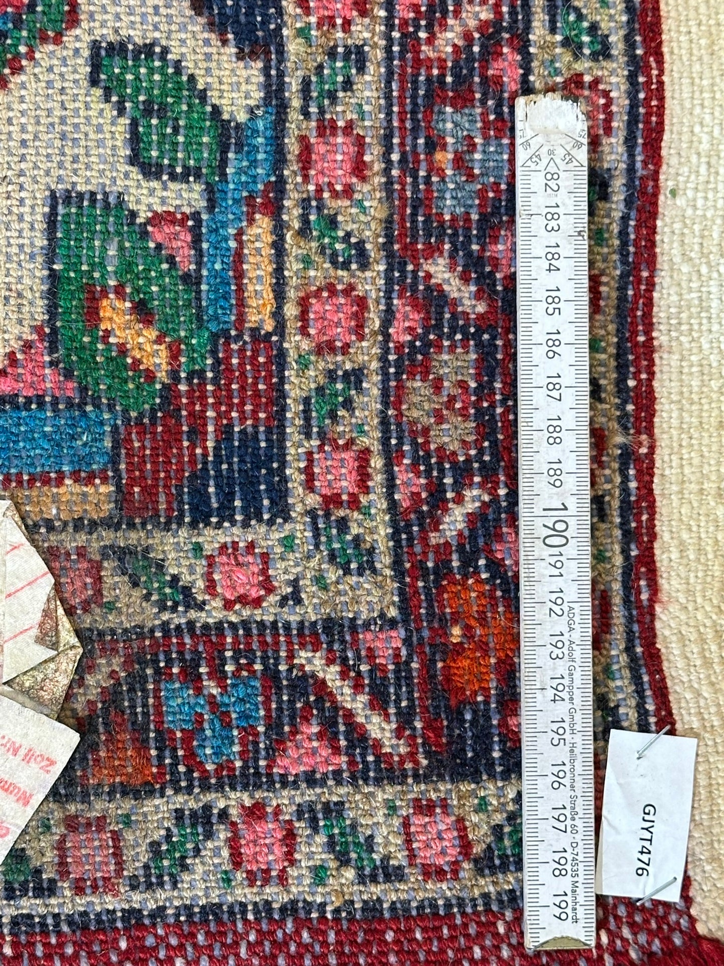 Orientteppich handgeknüpft Hamadan Läufer Wolle 325x85 cm