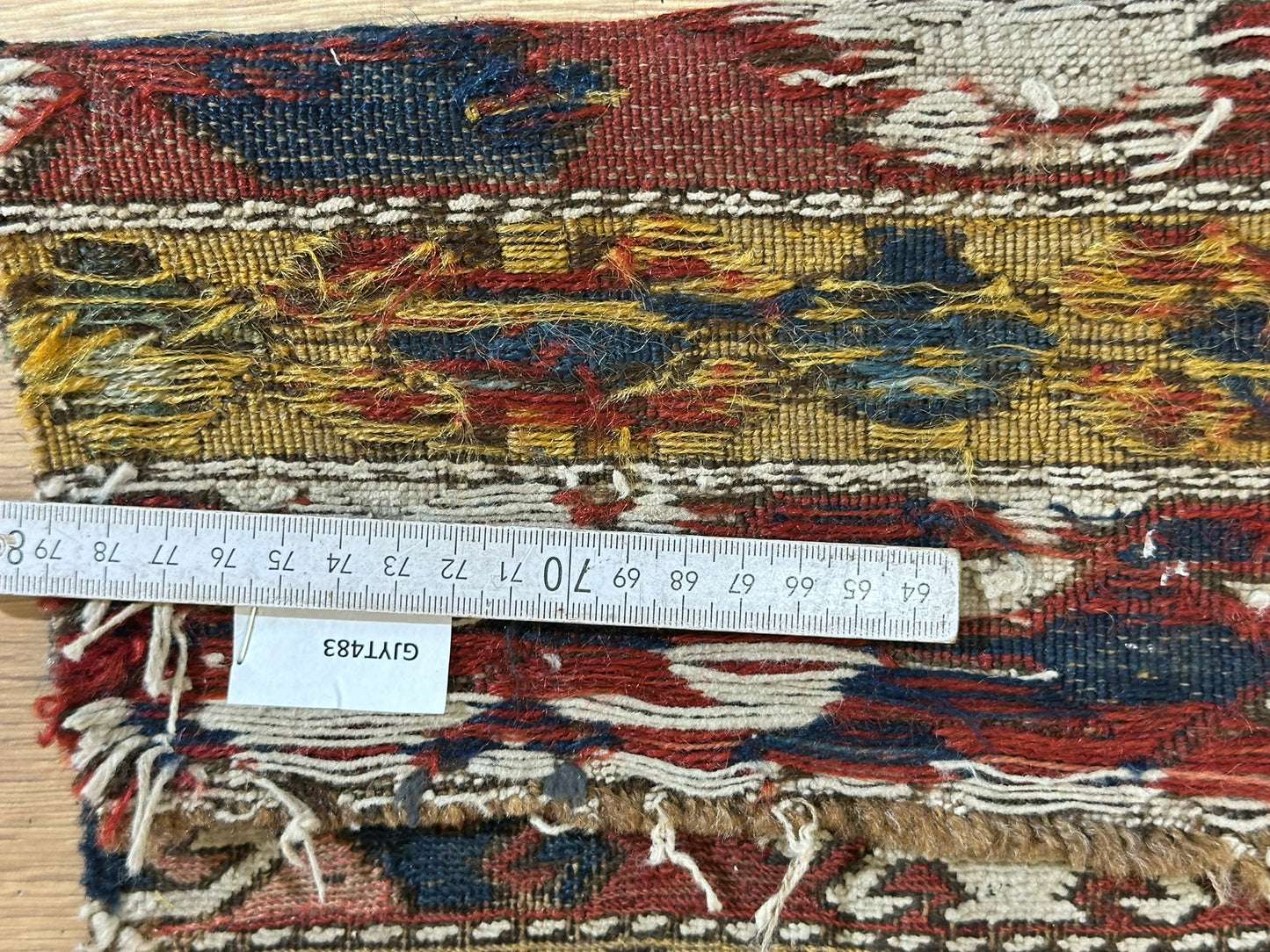 Orient Antikes Anatolisches Kelim Fragment Tasche 46x30 cm