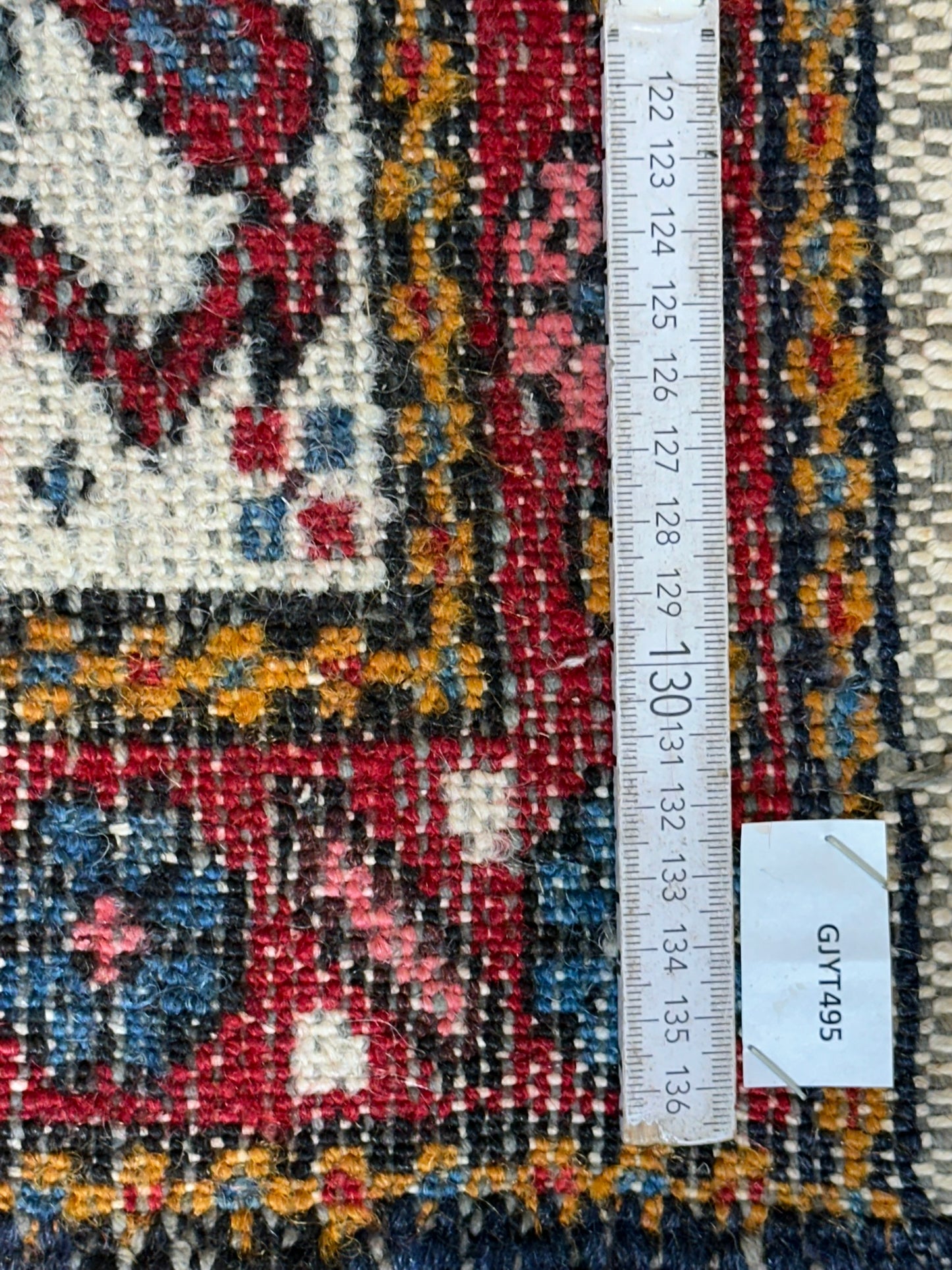 Orientteppich handgeknüpft Heriz Läufer 265x65 cm