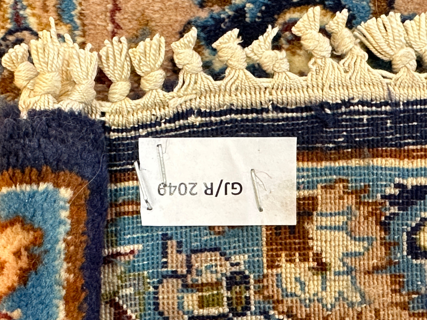 Handgeknüpfter Perser Orientteppich Feiner Isfahan Korkwolle Auf Seide 176x107 cm