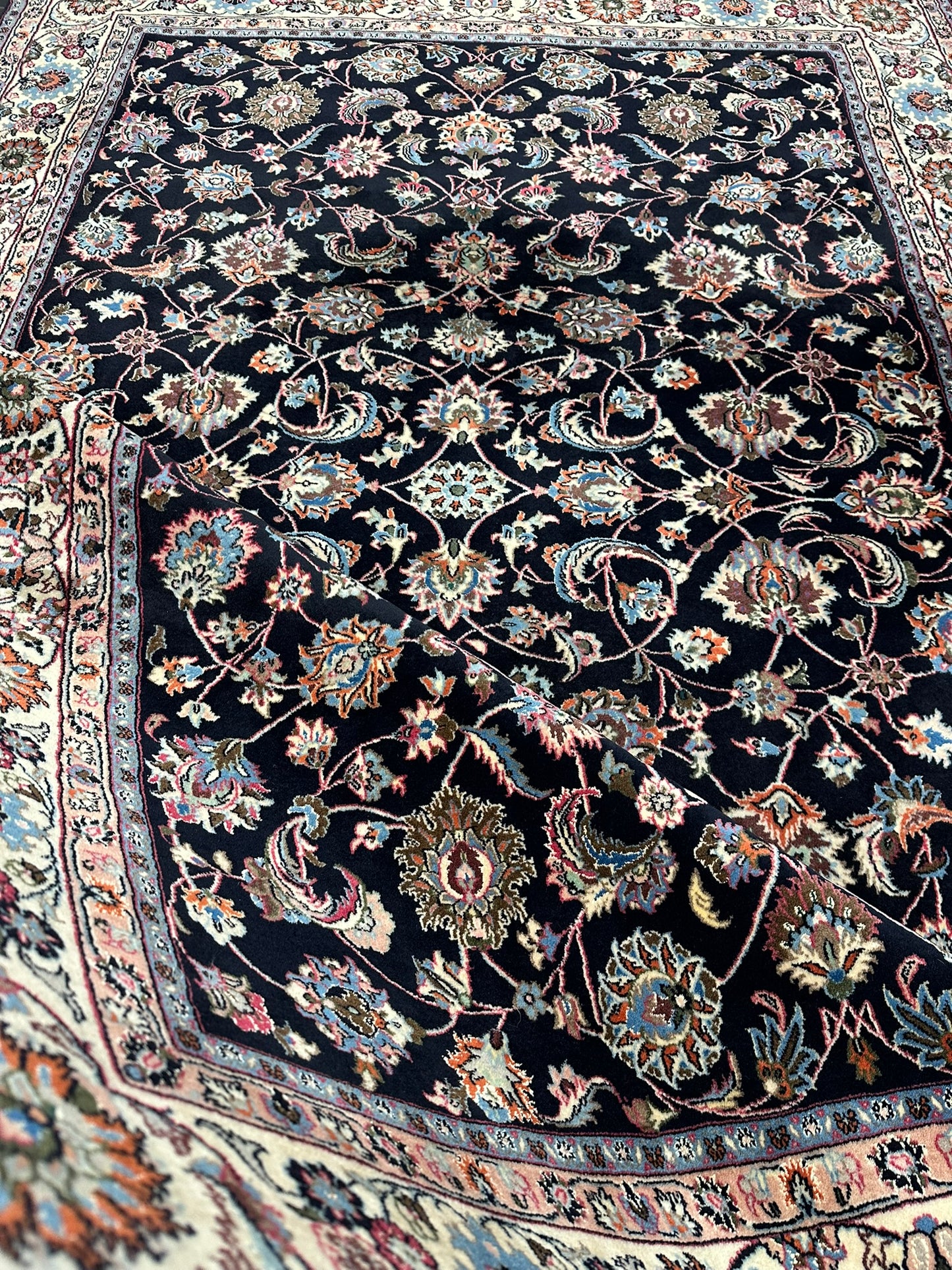 Orientteppich handgeknüpft Mesched Korkwolle 300x192 cm