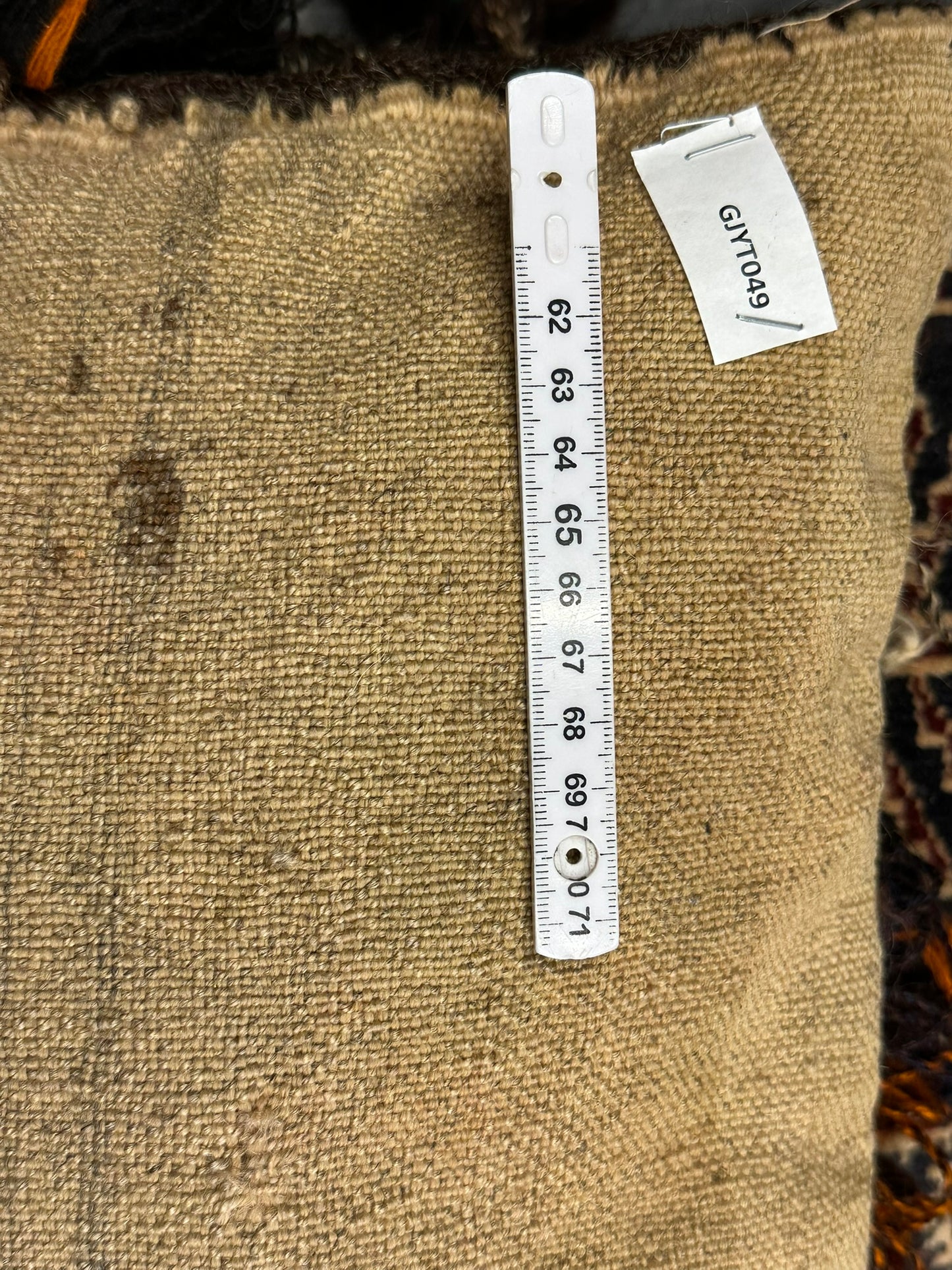 Orientteppich handgeknüpft Antike Tasche UDSSR Jumut Yomut Naturmuster 100x50 cm