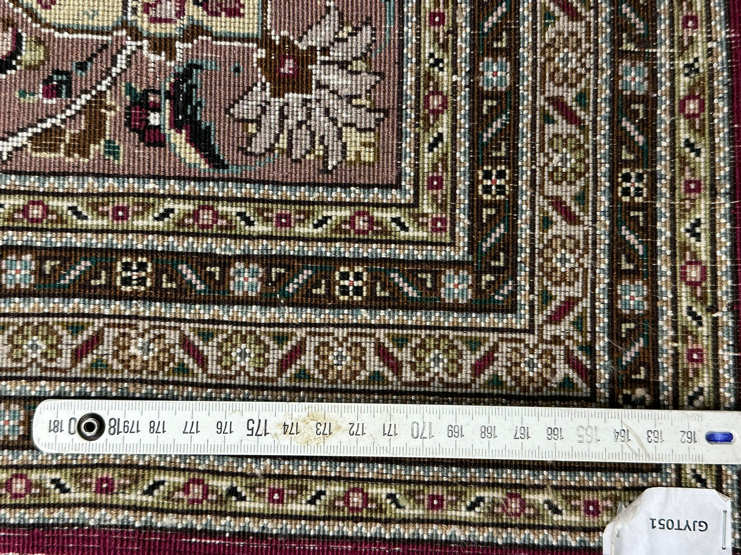 Handgeknüpfter Täbriz Teppich 350x250 cm – Mahi Muster mit Seide