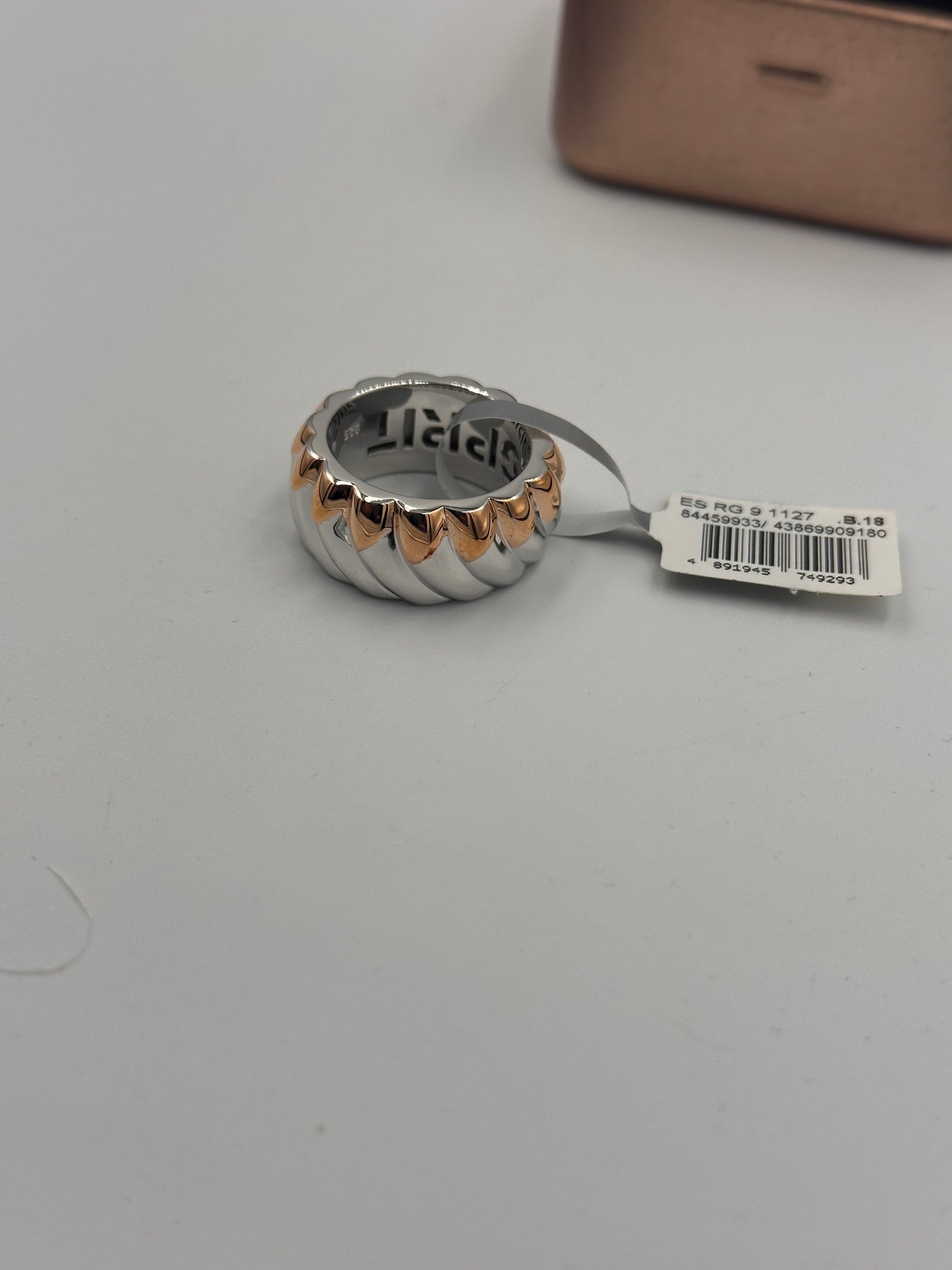 ESPRIT Ring Silber mit roségoldenem Akzent