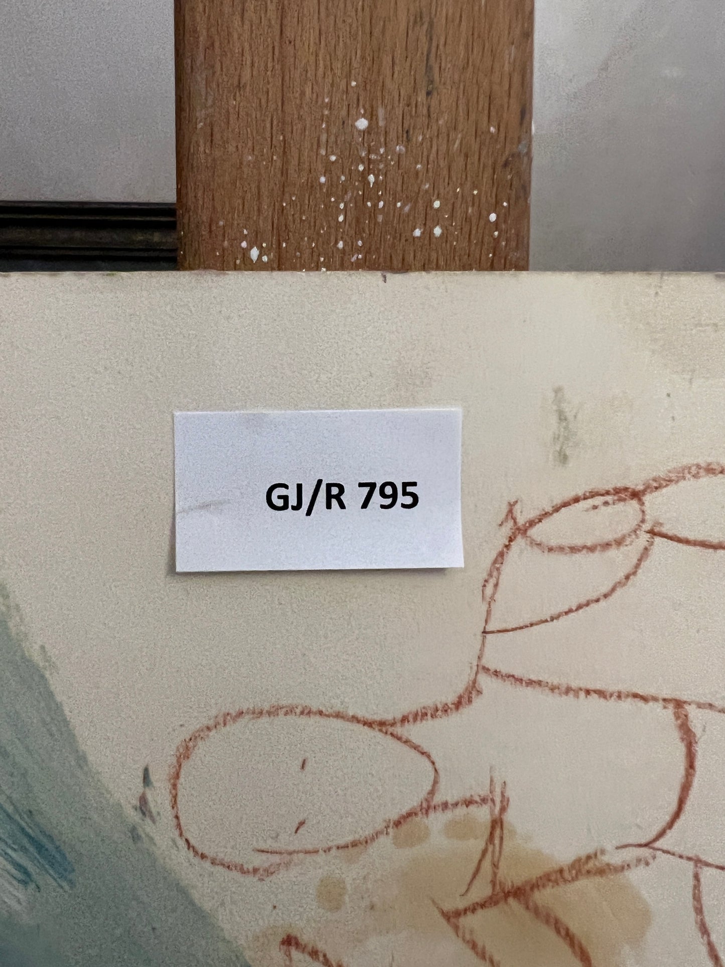 Moderne Malerei (XX) Ölgemälde Studie auf Leinwand Flöten in der Natur