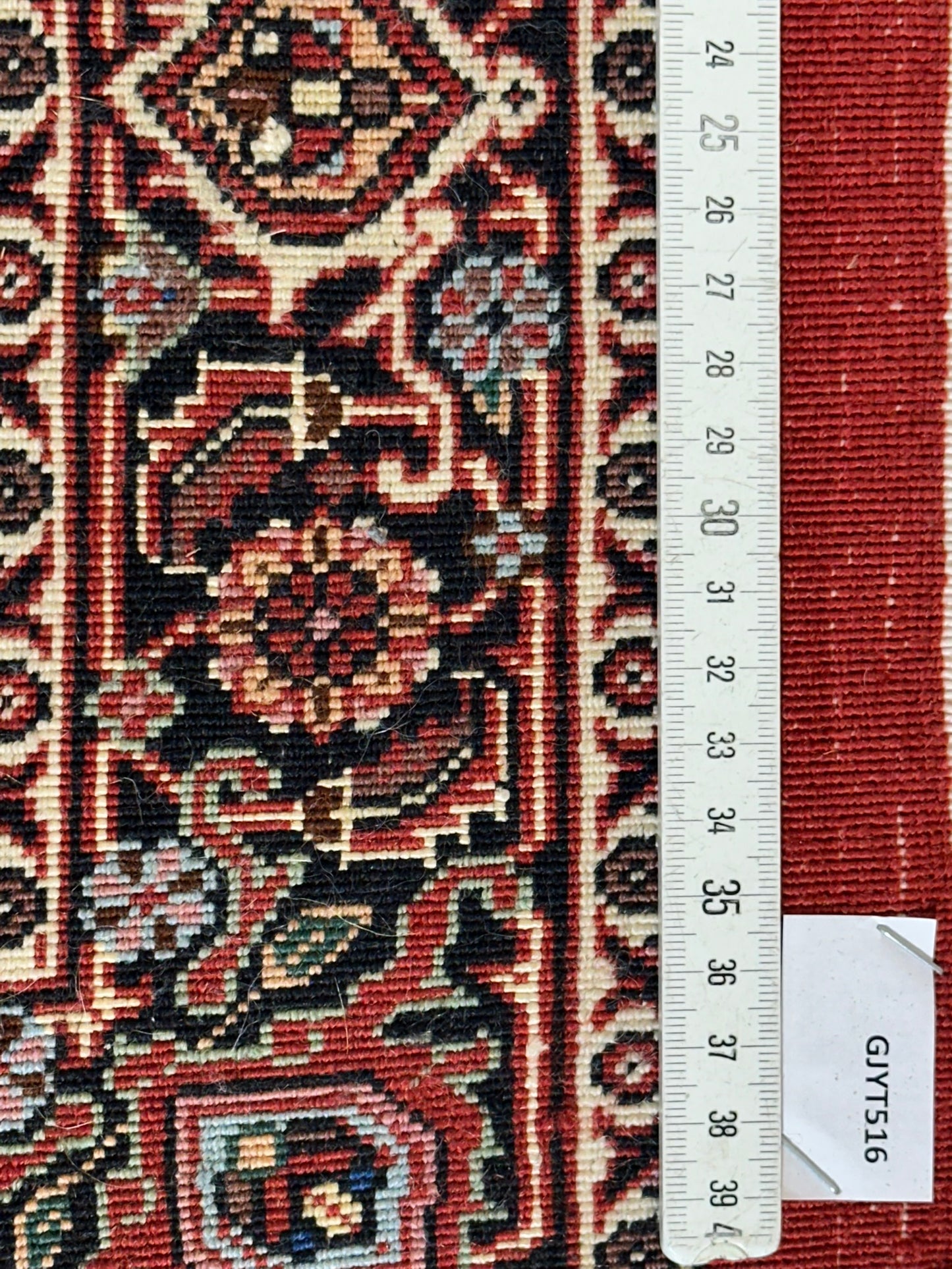 Orientteppich handgeknüpft Bidjar Korkwolle 142x70 cm