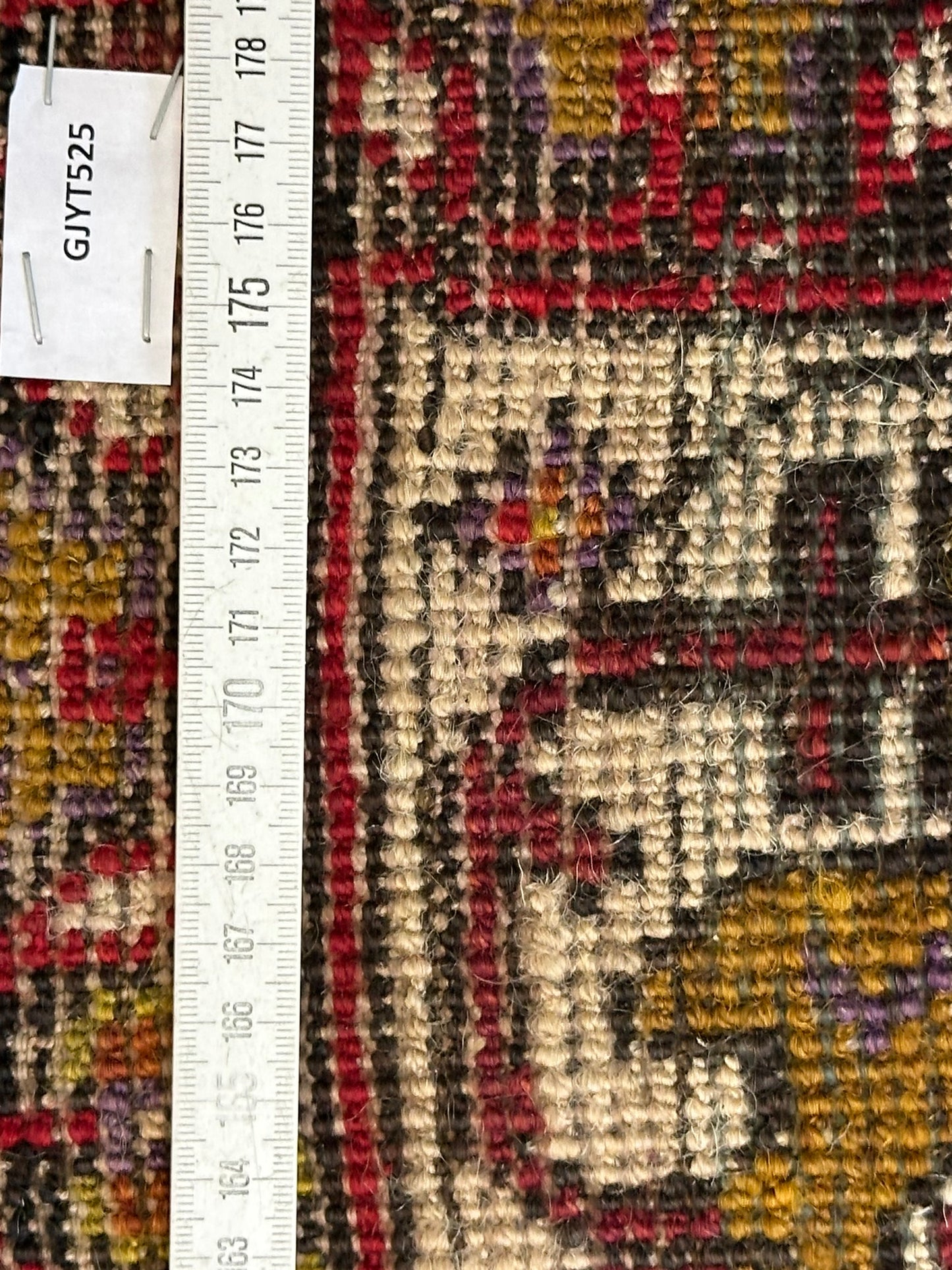 Antik Orientteppich handgeknüpft Türkei Anatolien Wolle 180x117 cm