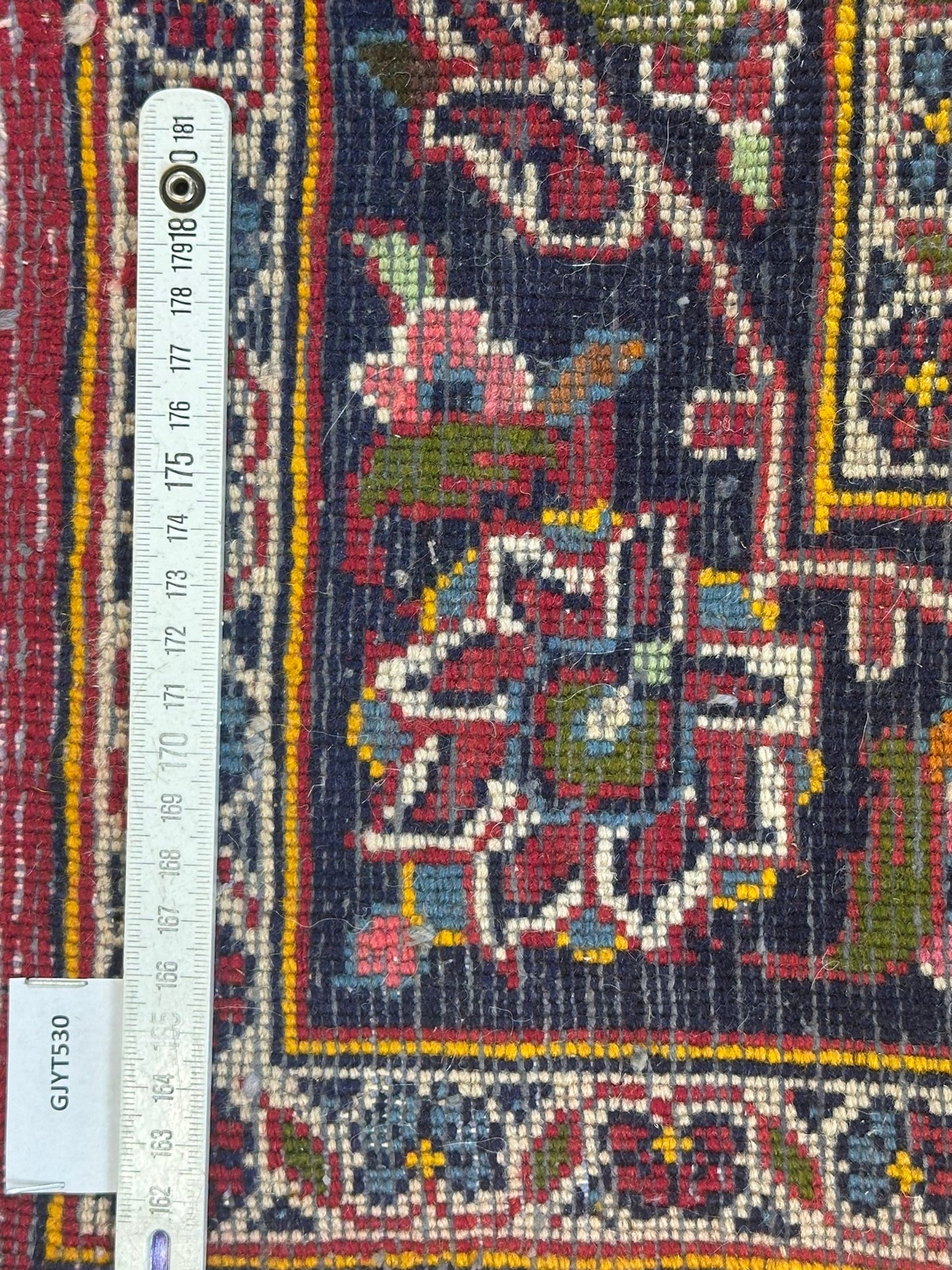 Orientteppich handgeknüpft Keschan Wolle 145x100 cm
